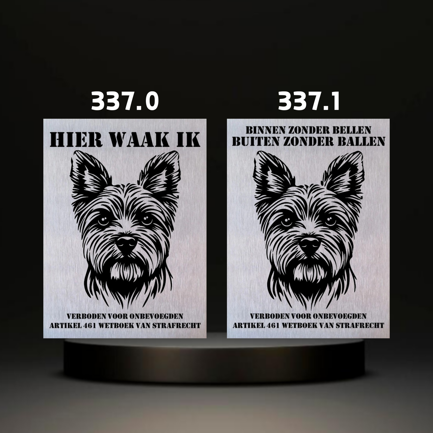 Waakbord Kant en klaar Terriërs & Teckel