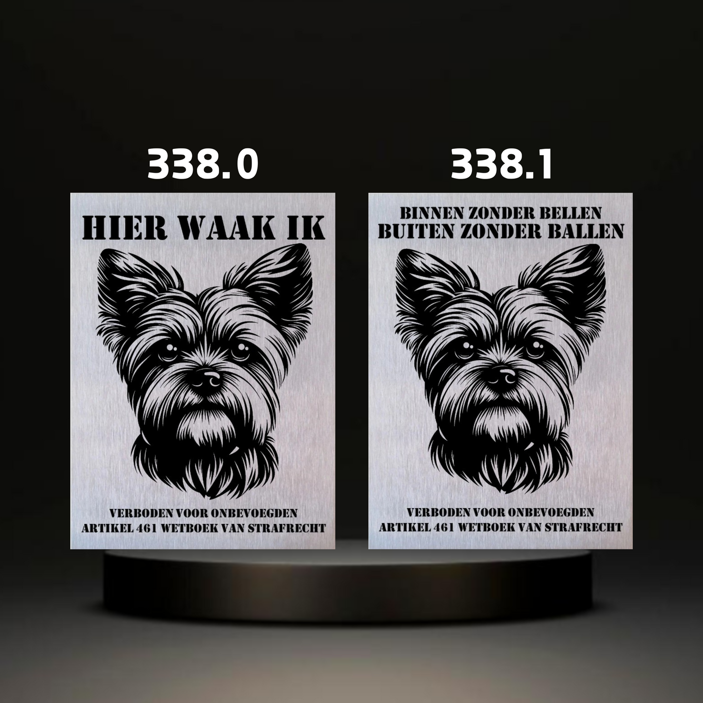 Waakbord Kant en klaar Terriërs & Teckel