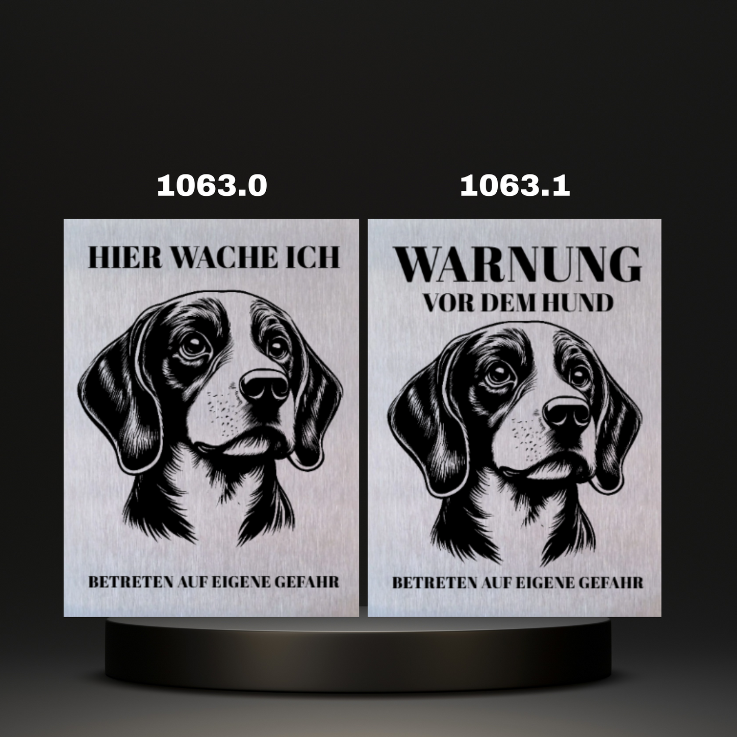 Warnshild Fertiges Design Doodle & Dalmatiner & Beagle & Leopard & Chowchow