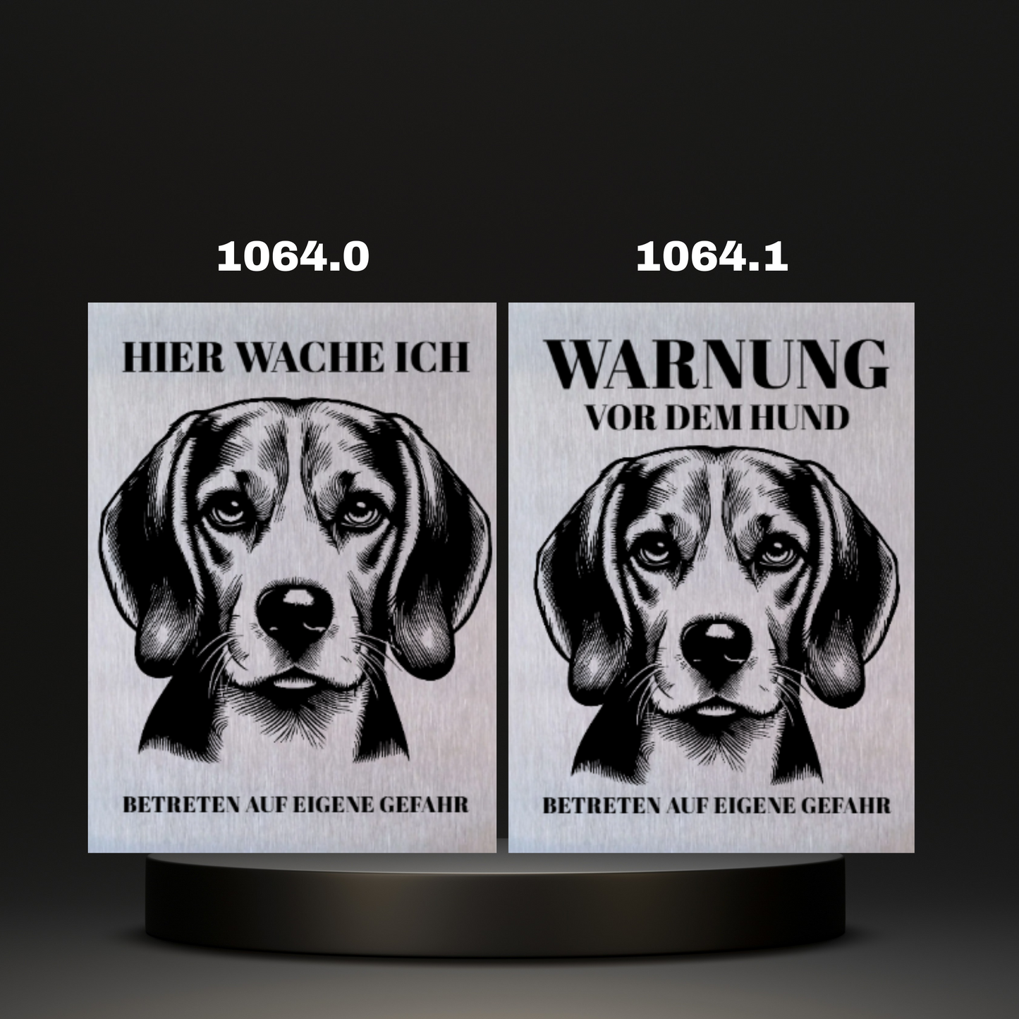 Warnshild Fertiges Design Doodle & Dalmatiner & Beagle & Leopard & Chowchow