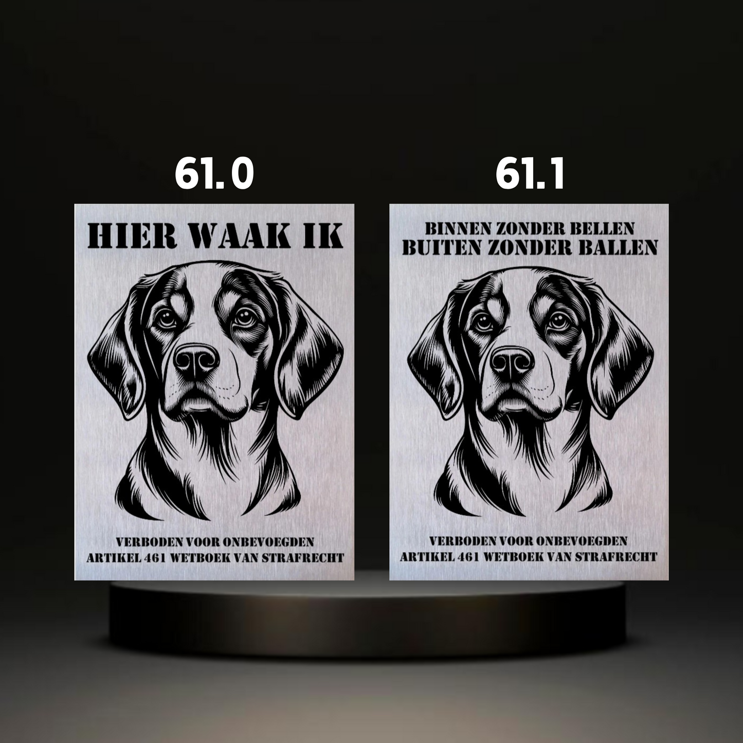 Waakbord Kant en klaar Doodle & Dalmatier & Beagle & Leopard & Chowchow