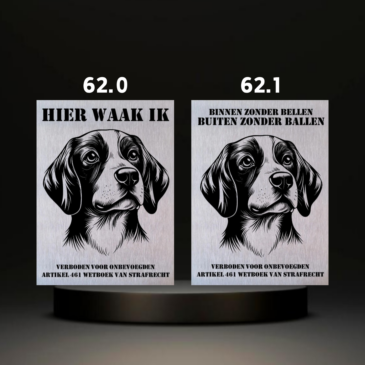 Waakbord Kant en klaar Doodle & Dalmatier & Beagle & Leopard & Chowchow