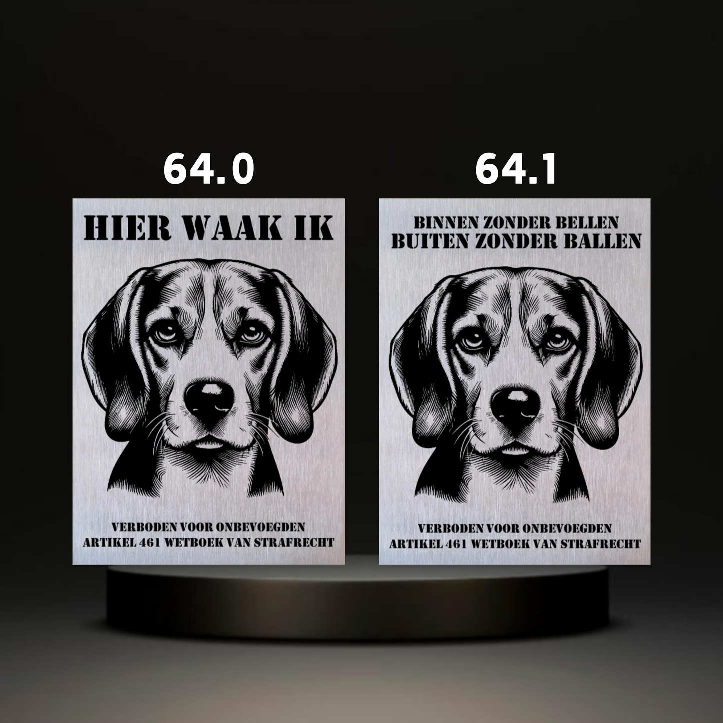 Waakbord Kant en klaar Doodle & Dalmatier & Beagle & Leopard & Chowchow