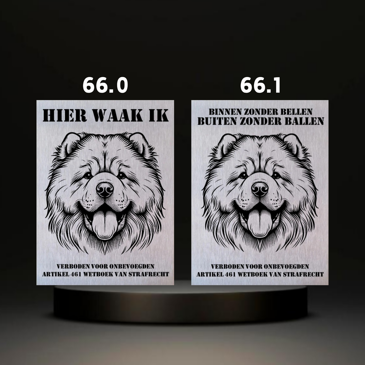 Waakbord Kant en klaar Doodle & Dalmatier & Beagle & Leopard & Chowchow