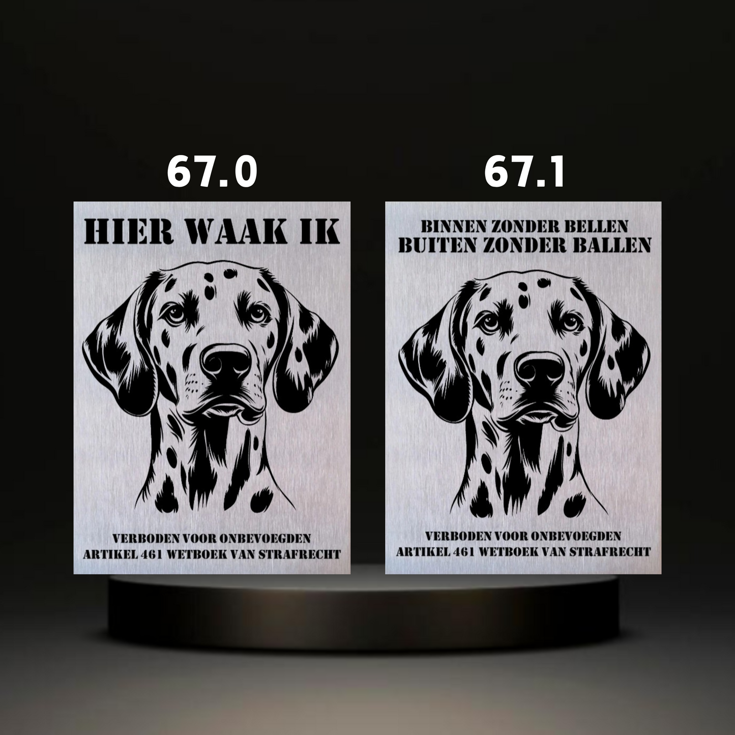 Waakbord Kant en klaar Doodle & Dalmatier & Beagle & Leopard & Chowchow