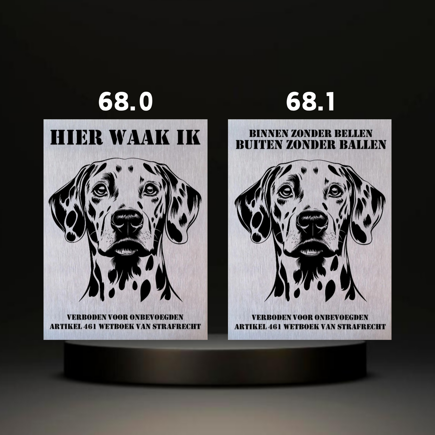 Waakbord Kant en klaar Doodle & Dalmatier & Beagle & Leopard & Chowchow