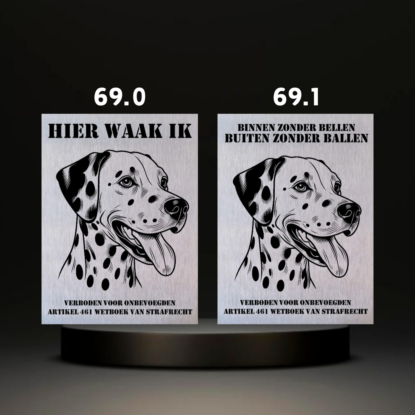 Waakbord Kant en klaar Doodle & Dalmatier & Beagle & Leopard & Chowchow