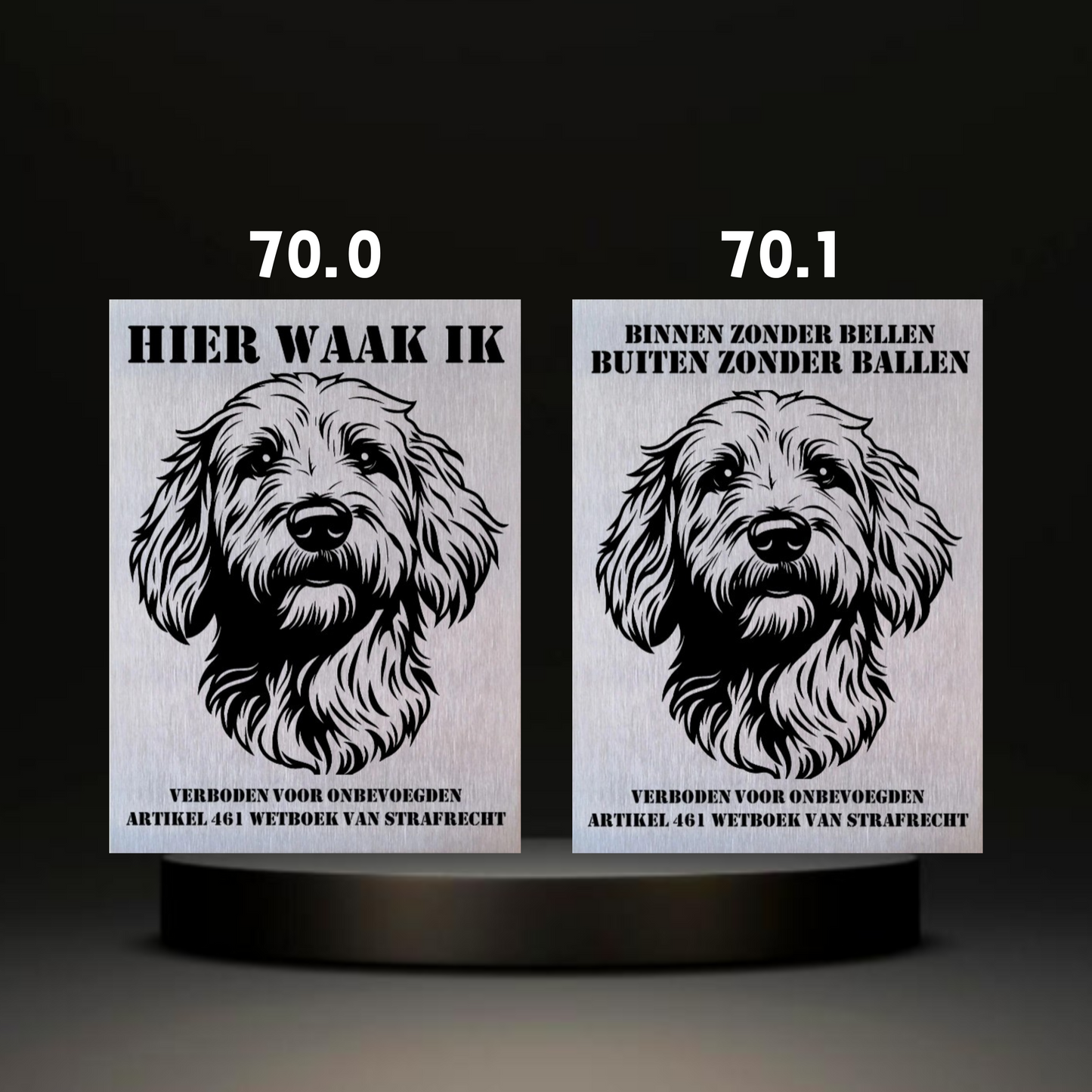 Waakbord Kant en klaar Doodle & Dalmatier & Beagle & Leopard & Chowchow