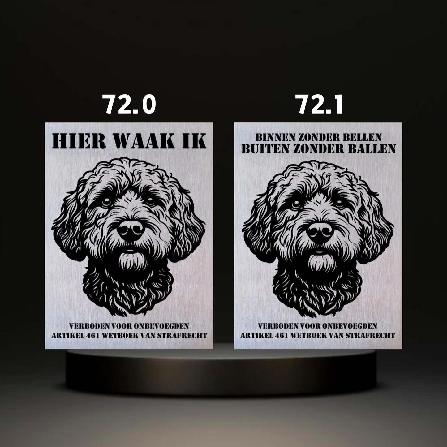 Waakbord Kant en klaar Doodle & Dalmatier & Beagle & Leopard & Chowchow