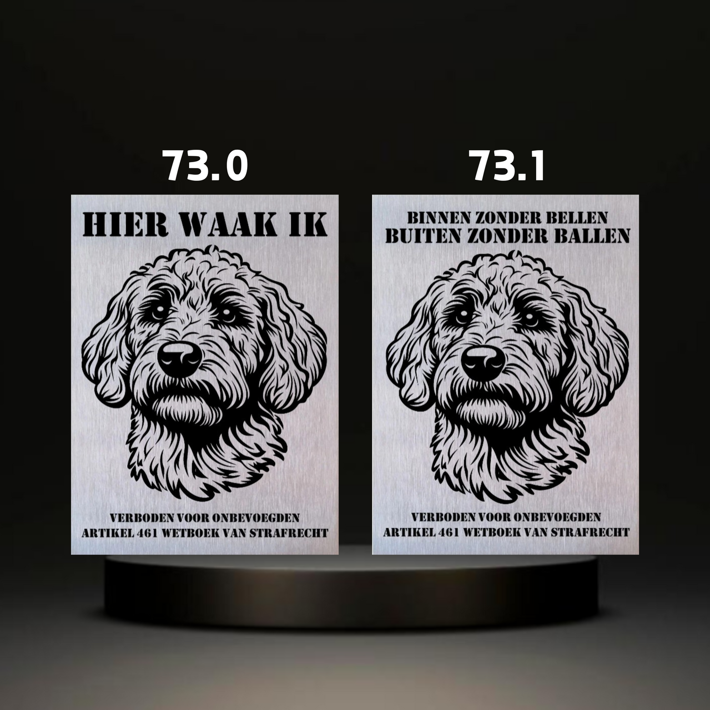 Waakbord Kant en klaar Doodle & Dalmatier & Beagle & Leopard & Chowchow