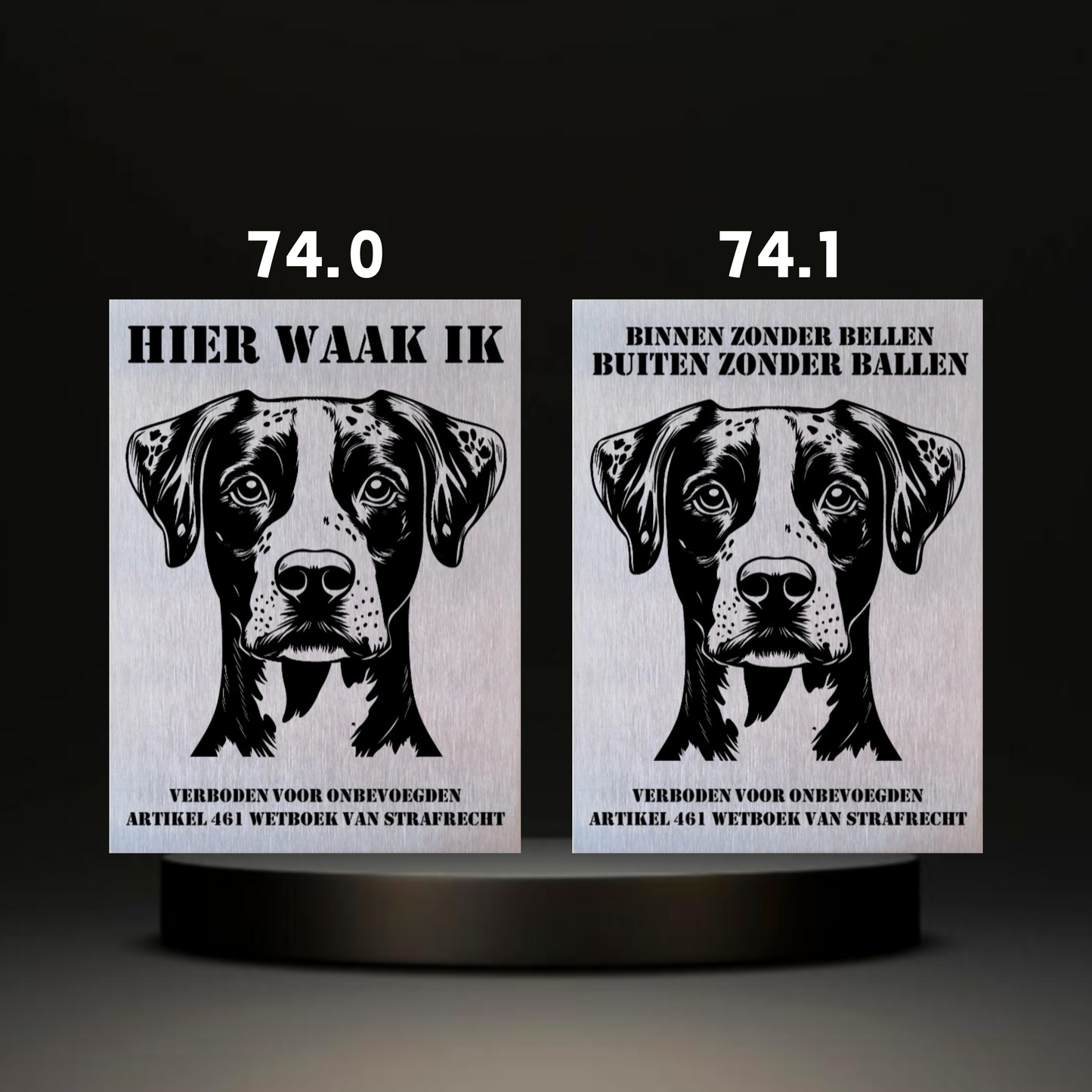 Waakbord Kant en klaar Doodle & Dalmatier & Beagle & Leopard & Chowchow