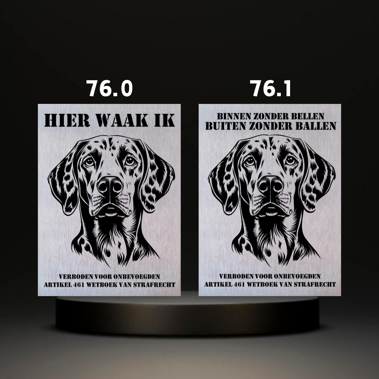 Waakbord Kant en klaar Doodle & Dalmatier & Beagle & Leopard & Chowchow