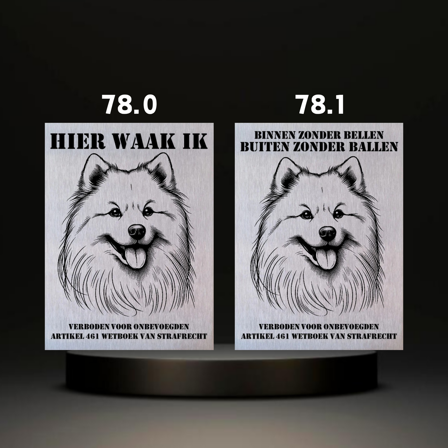 Waakbord Kant en klaar Eskimo & Spaniel & Fox & Basset