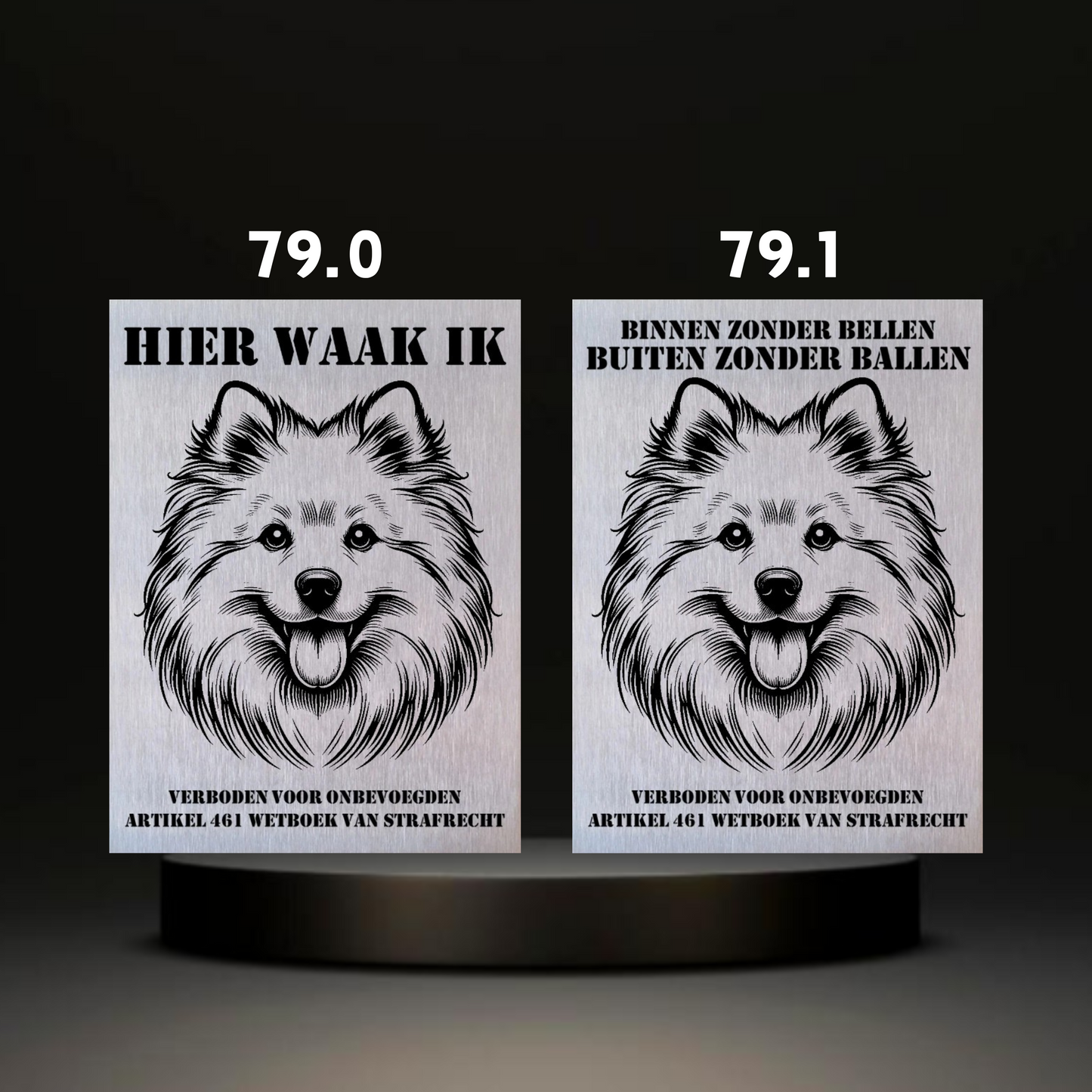 Waakbord Kant en klaar Eskimo & Spaniel & Fox & Basset