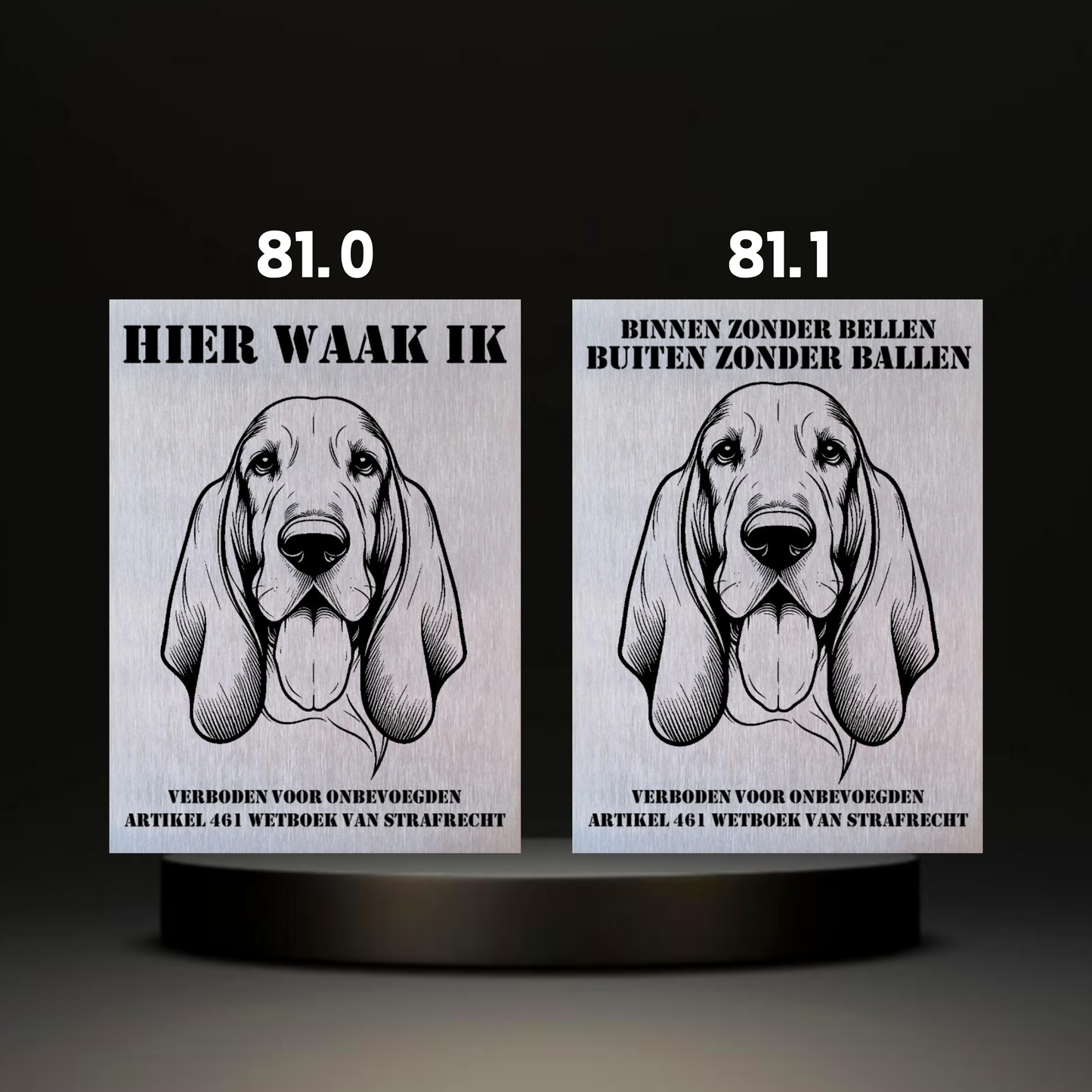 Waakbord Kant en klaar Eskimo & Spaniel & Fox & Basset