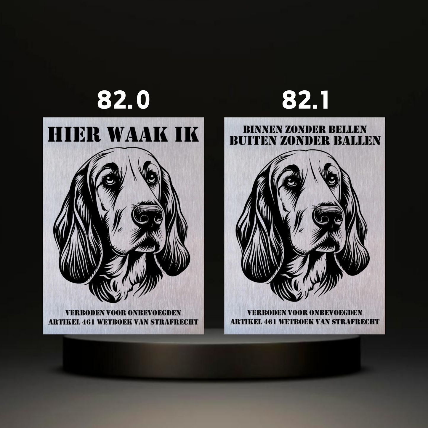 Waakbord Kant en klaar Eskimo & Spaniel & Fox & Basset