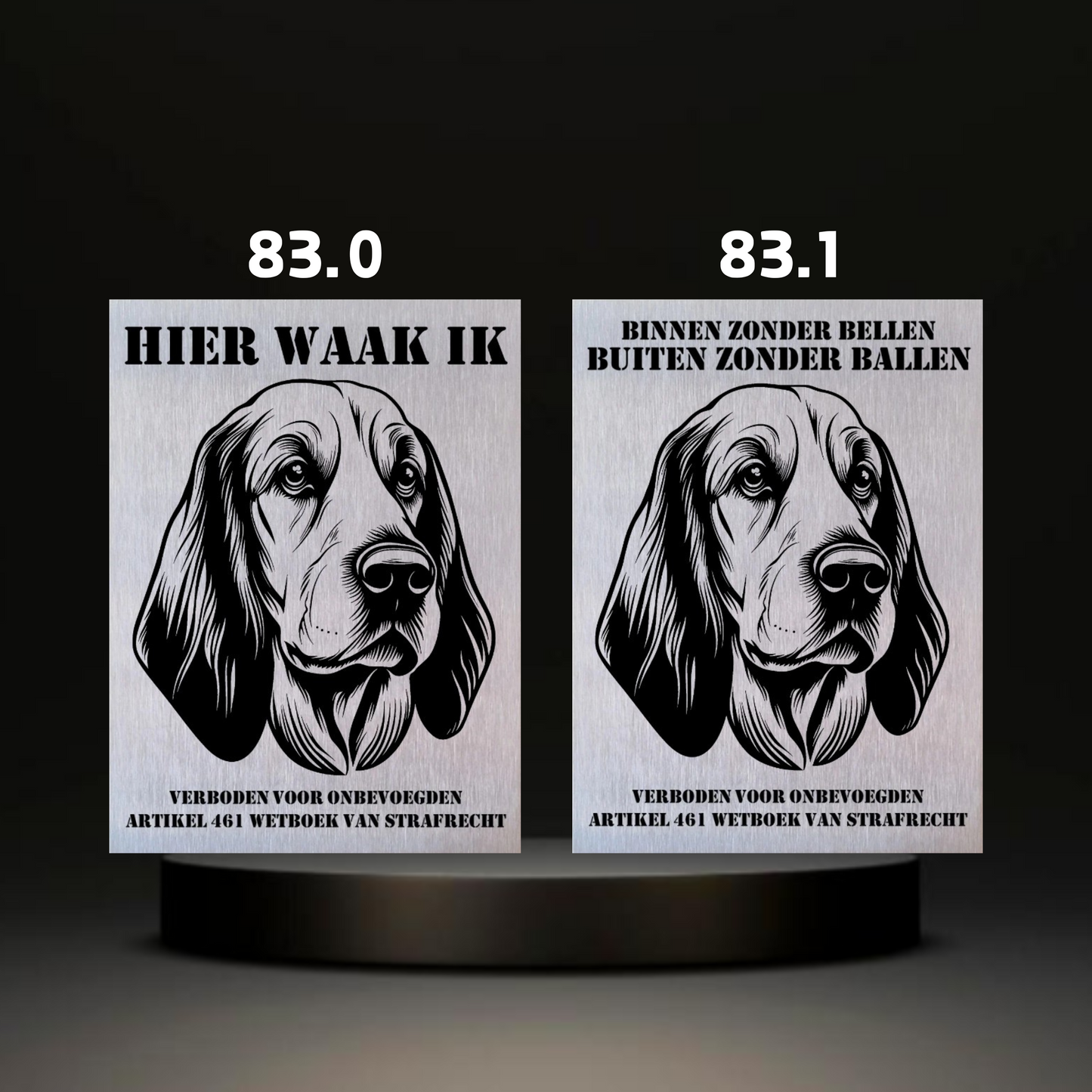 Waakbord Kant en klaar Eskimo & Spaniel & Fox & Basset