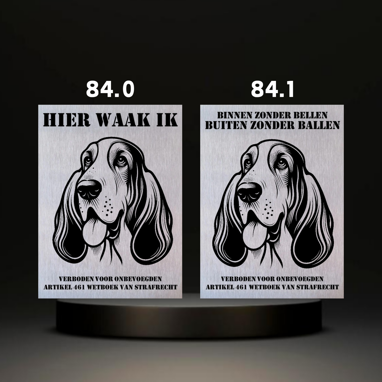 Waakbord Kant en klaar Eskimo & Spaniel & Fox & Basset