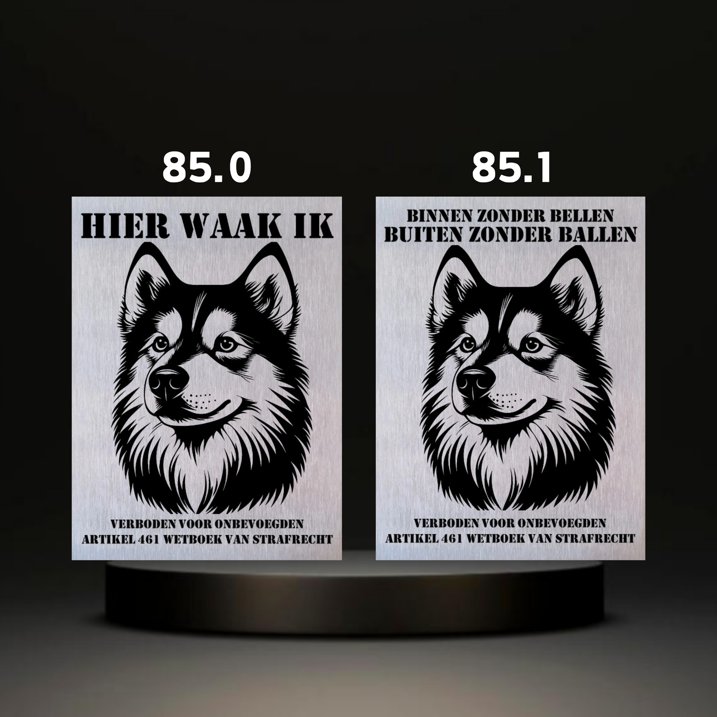 Waakbord Kant en klaar Eskimo & Spaniel & Fox & Basset