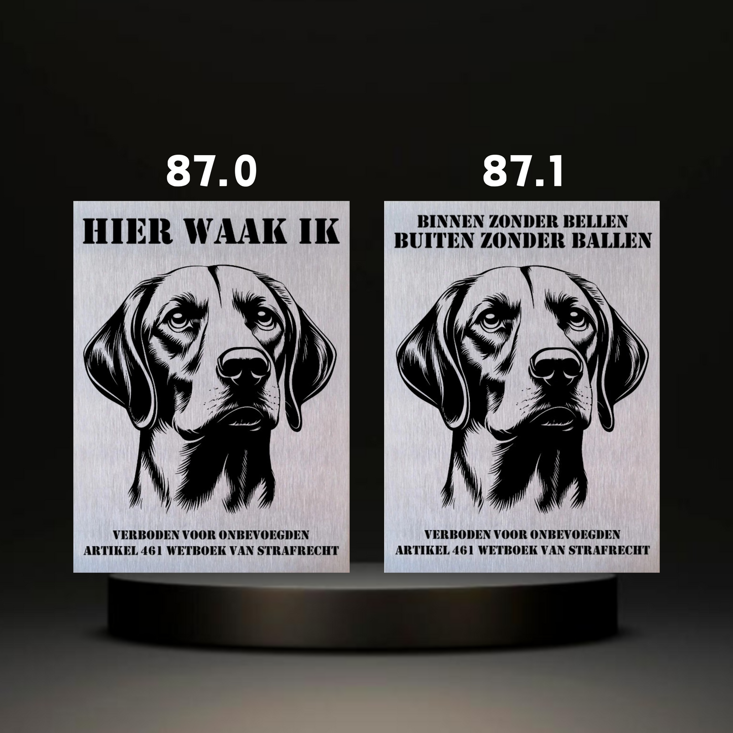 Waakbord Kant en klaar Eskimo & Spaniel & Fox & Basset