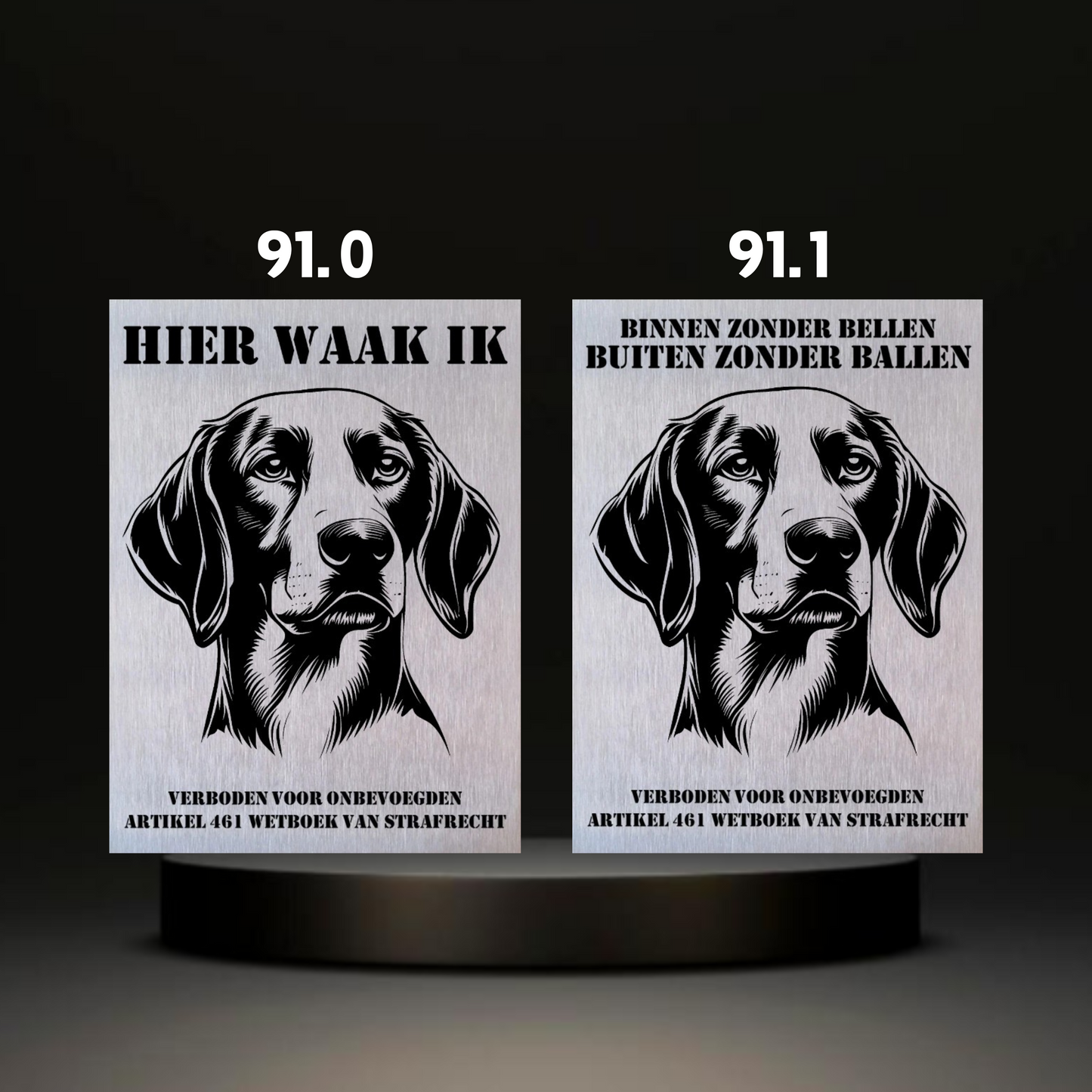 Waakbord Kant en klaar Eskimo & Spaniel & Fox & Basset