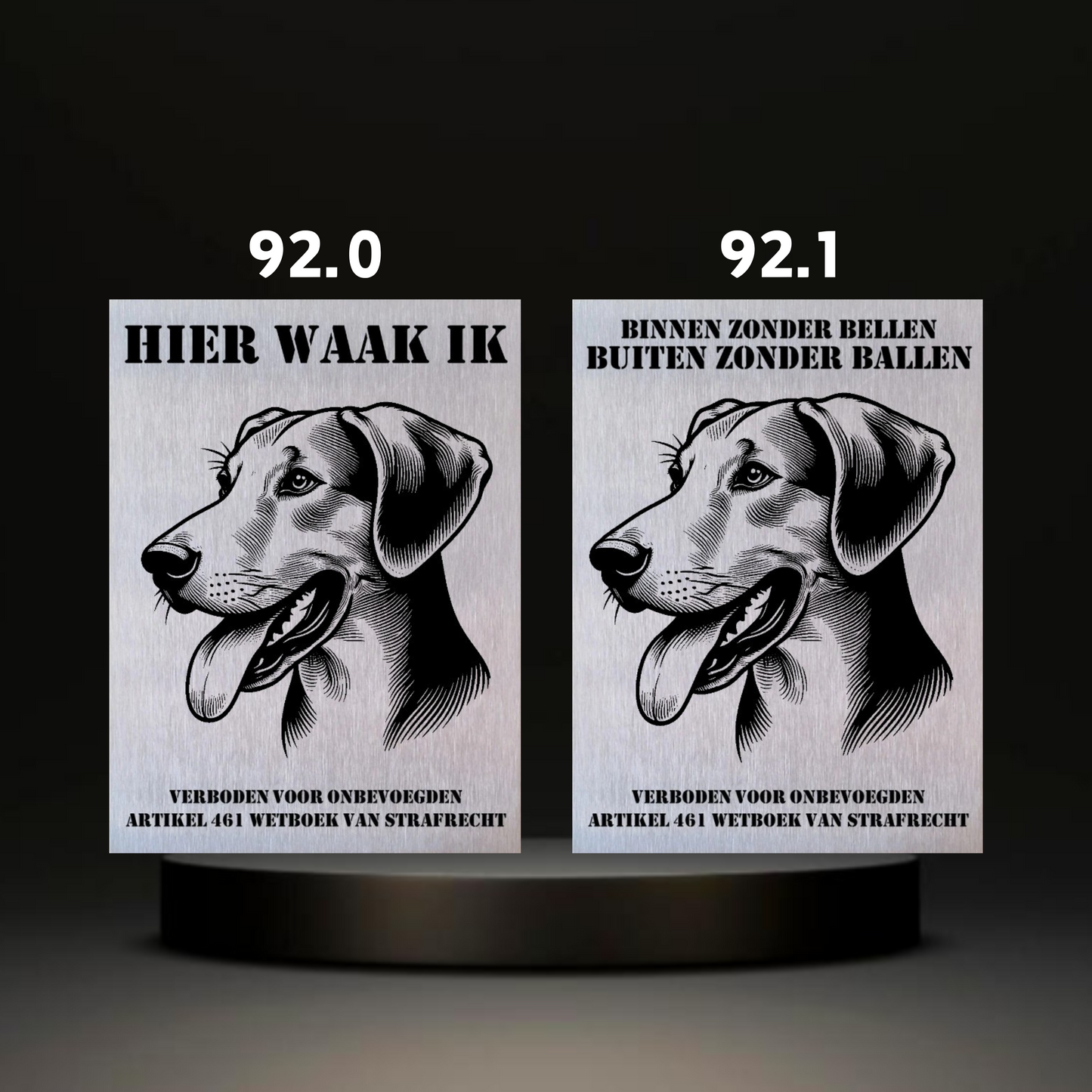 Waakbord Kant en klaar Eskimo & Spaniel & Fox & Basset