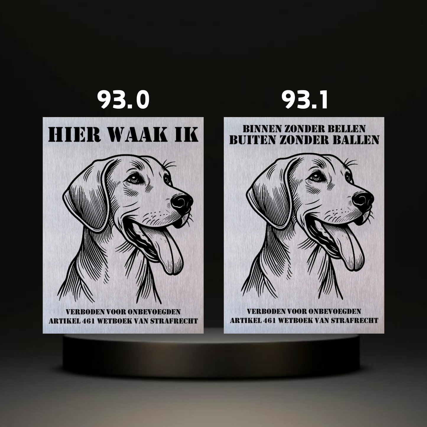 Waakbord Kant en klaar Eskimo & Spaniel & Fox & Basset