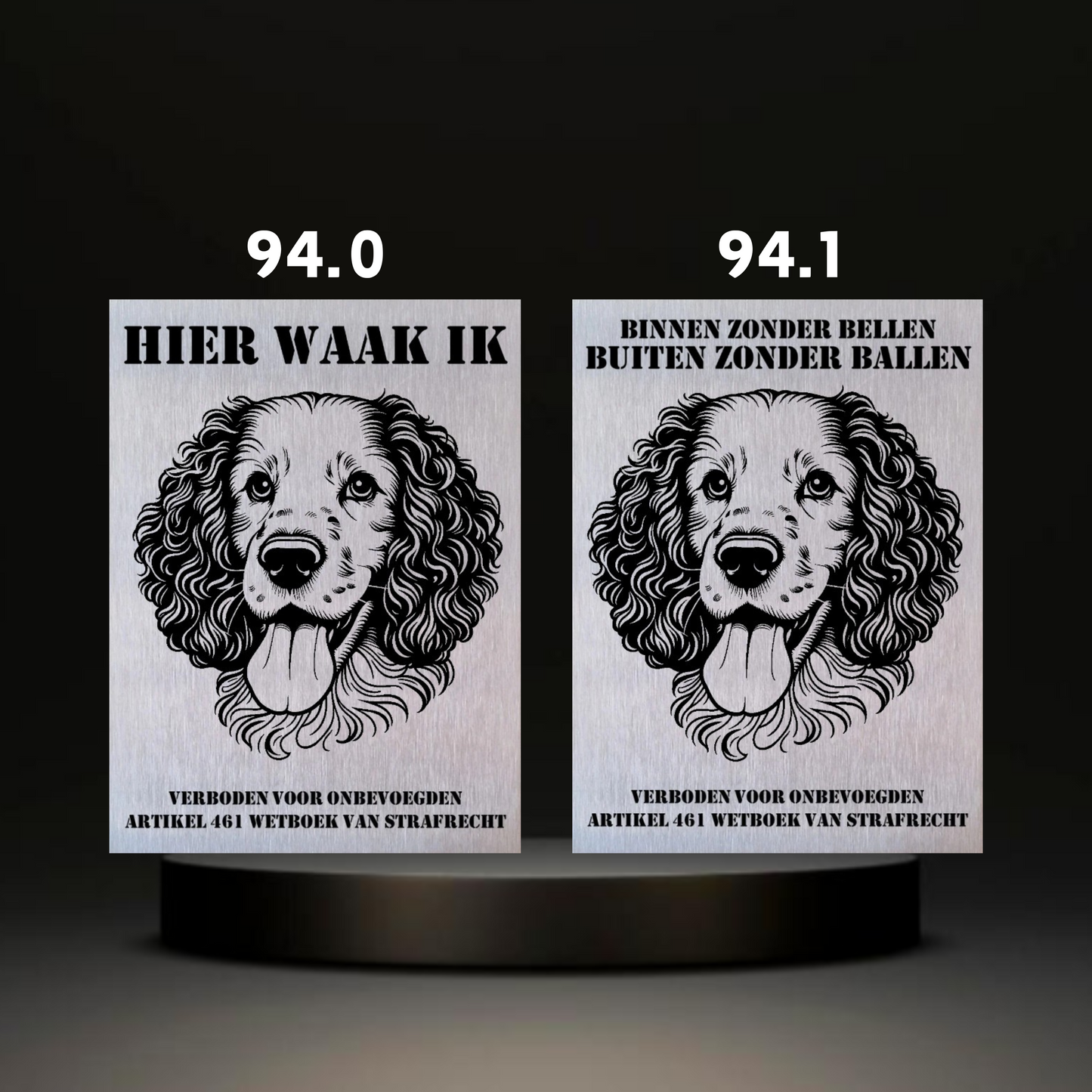 Waakbord Kant en klaar Eskimo & Spaniel & Fox & Basset