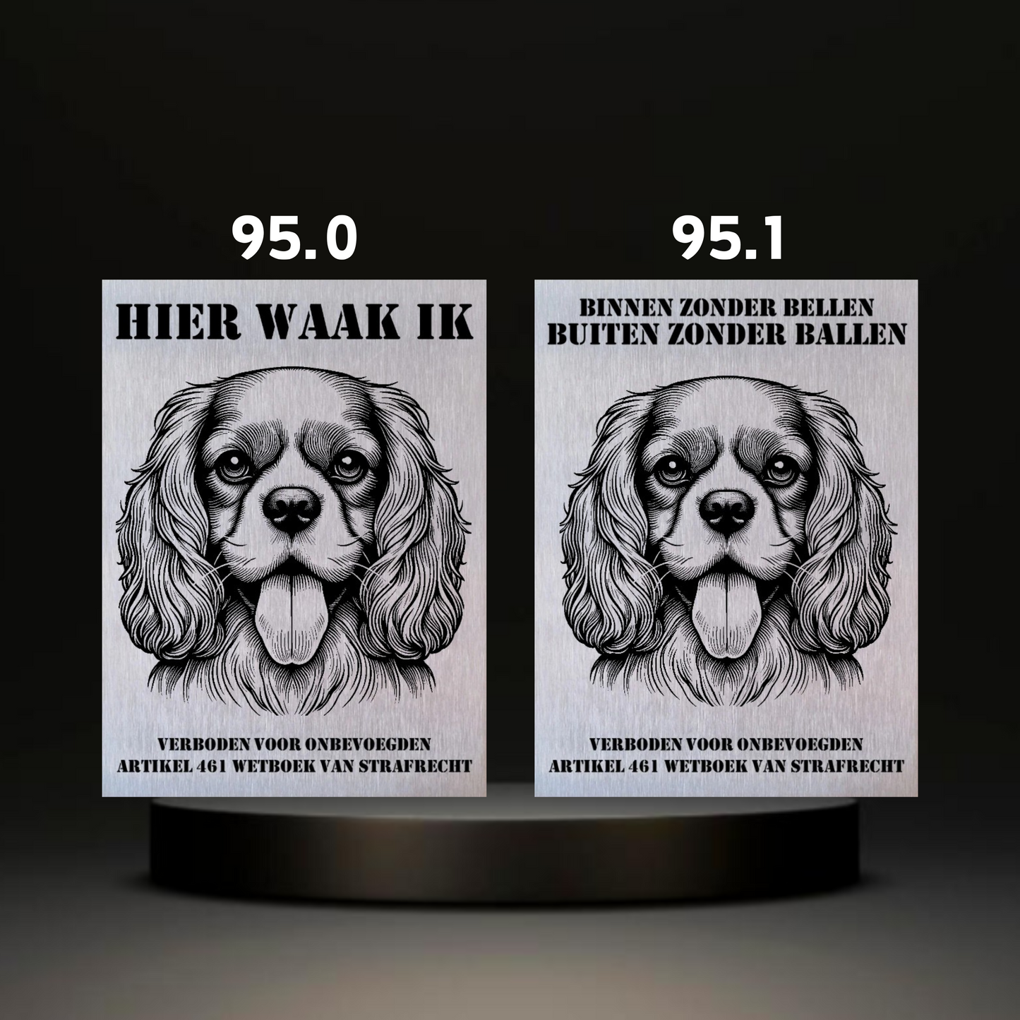 Waakbord Kant en klaar Eskimo & Spaniel & Fox & Basset