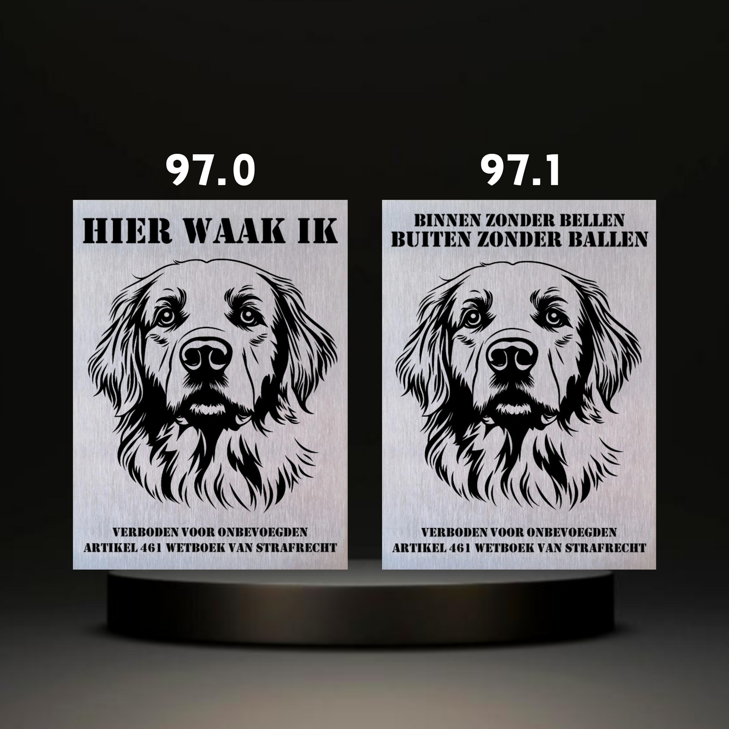 Waakbord Kant en klaar Eskimo & Spaniel & Fox & Basset