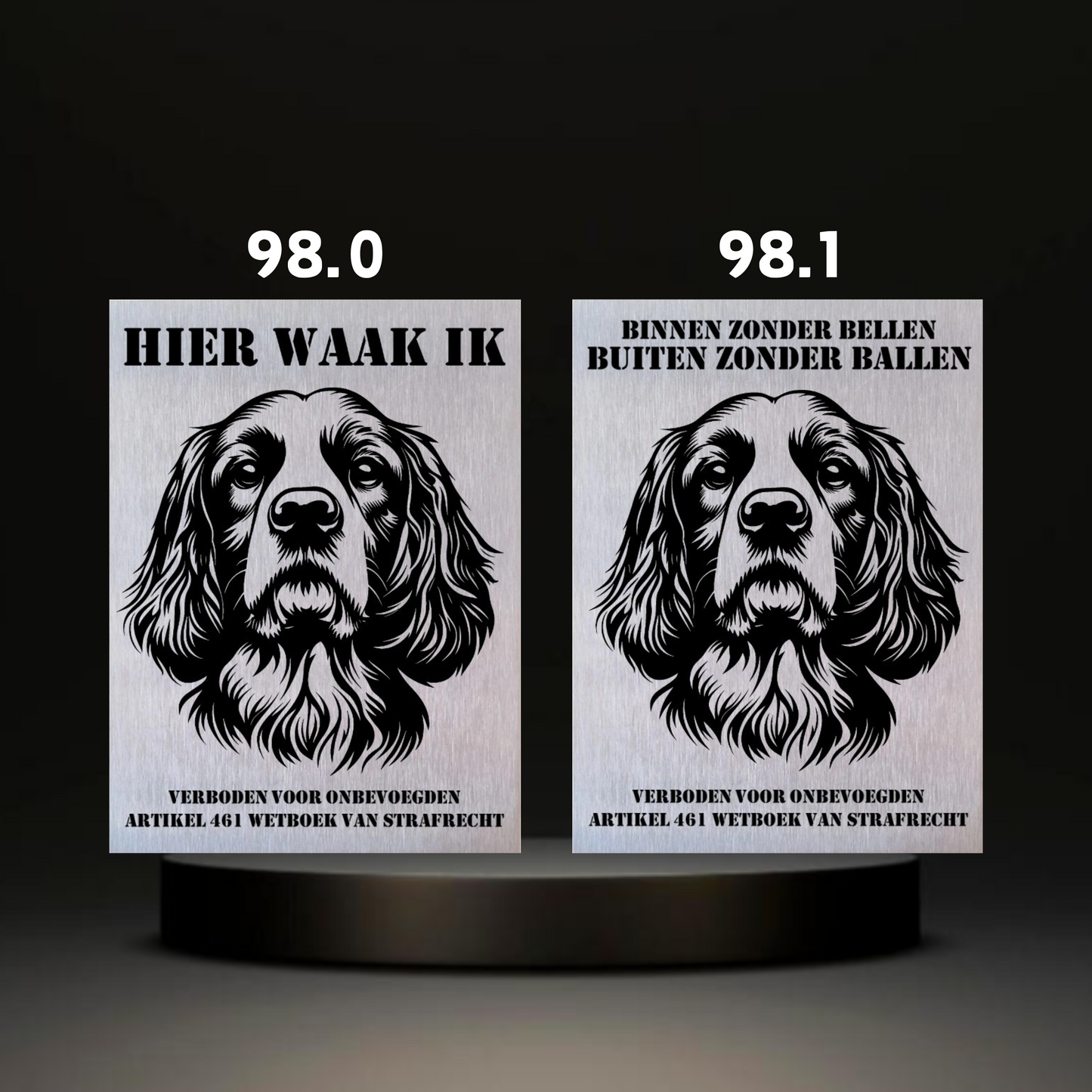 Waakbord Kant en klaar Eskimo & Spaniel & Fox & Basset