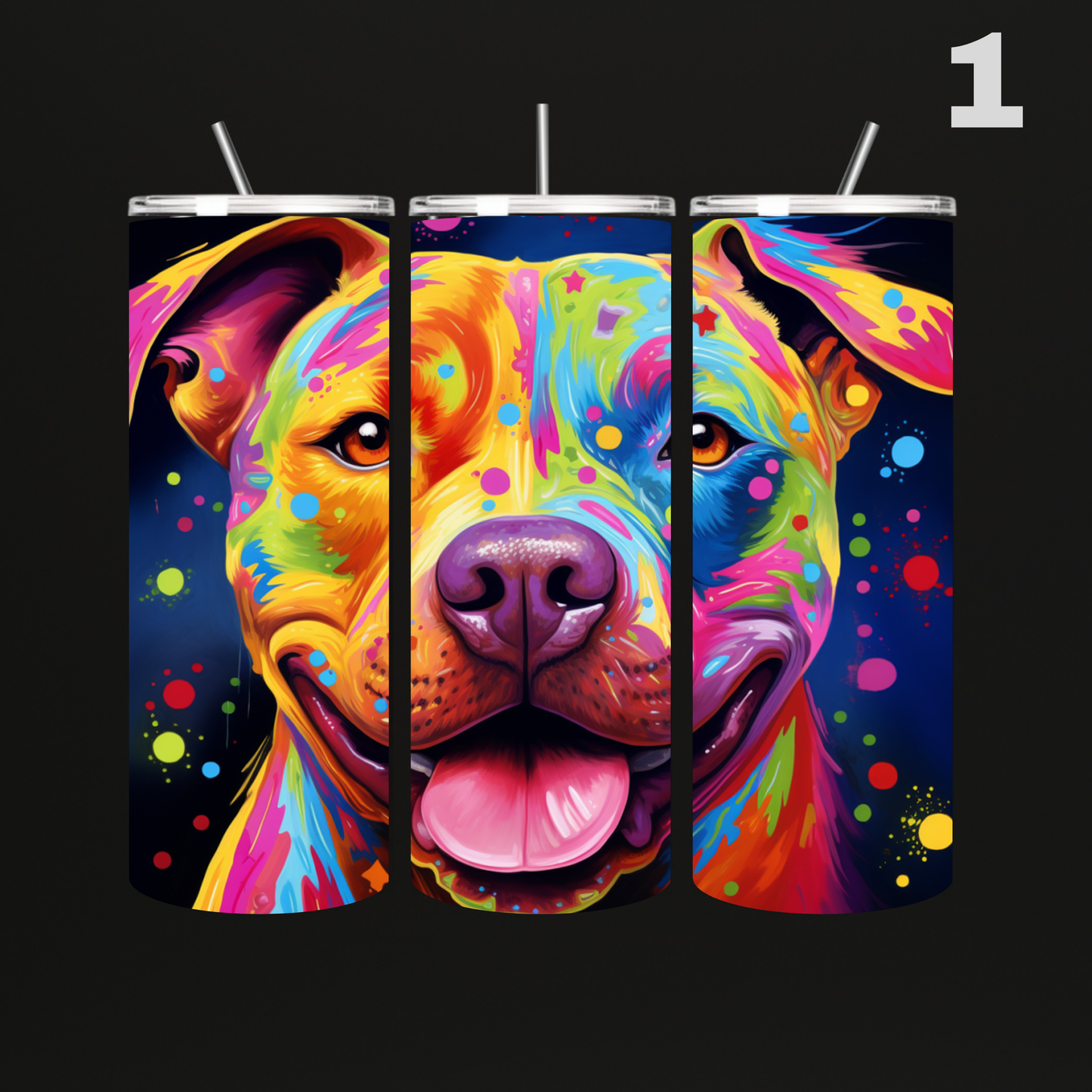 Tumbler Hond Aquarel