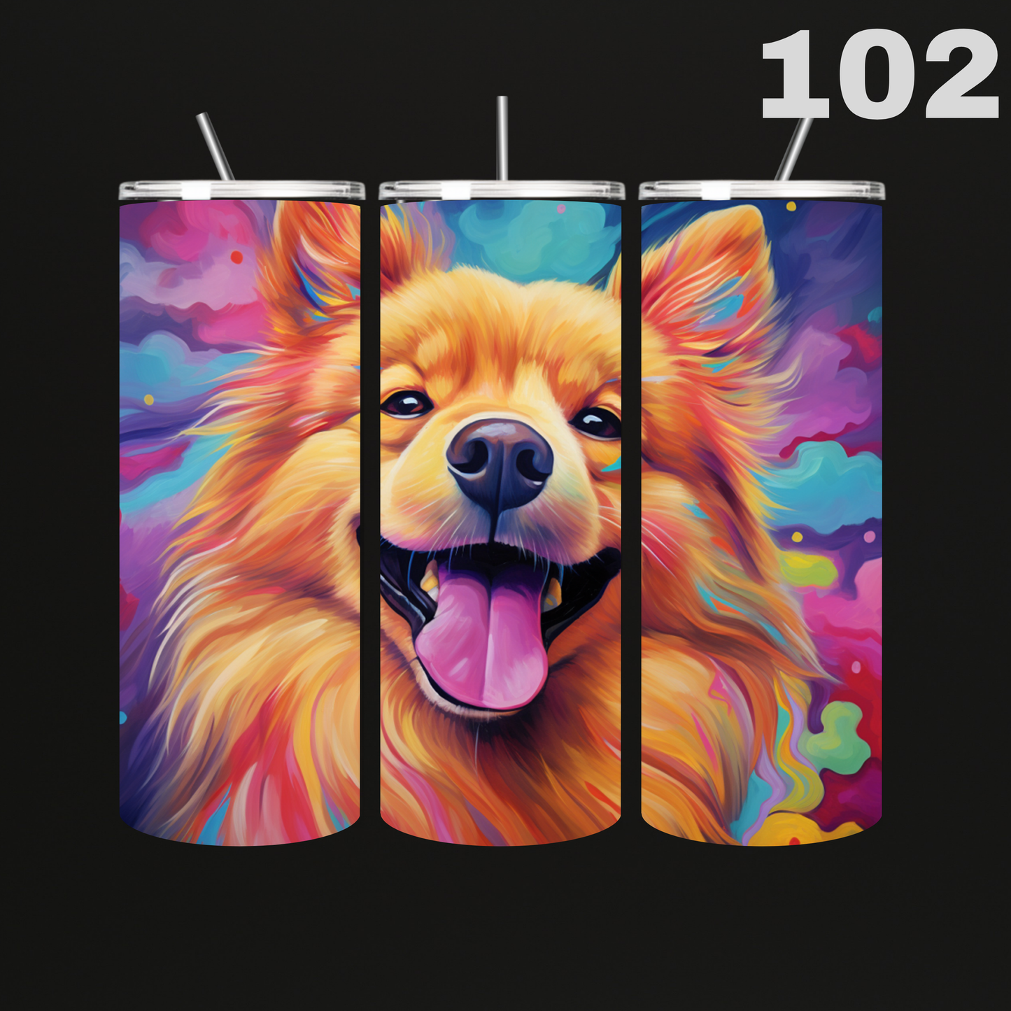 Tumbler Hond Aquarel