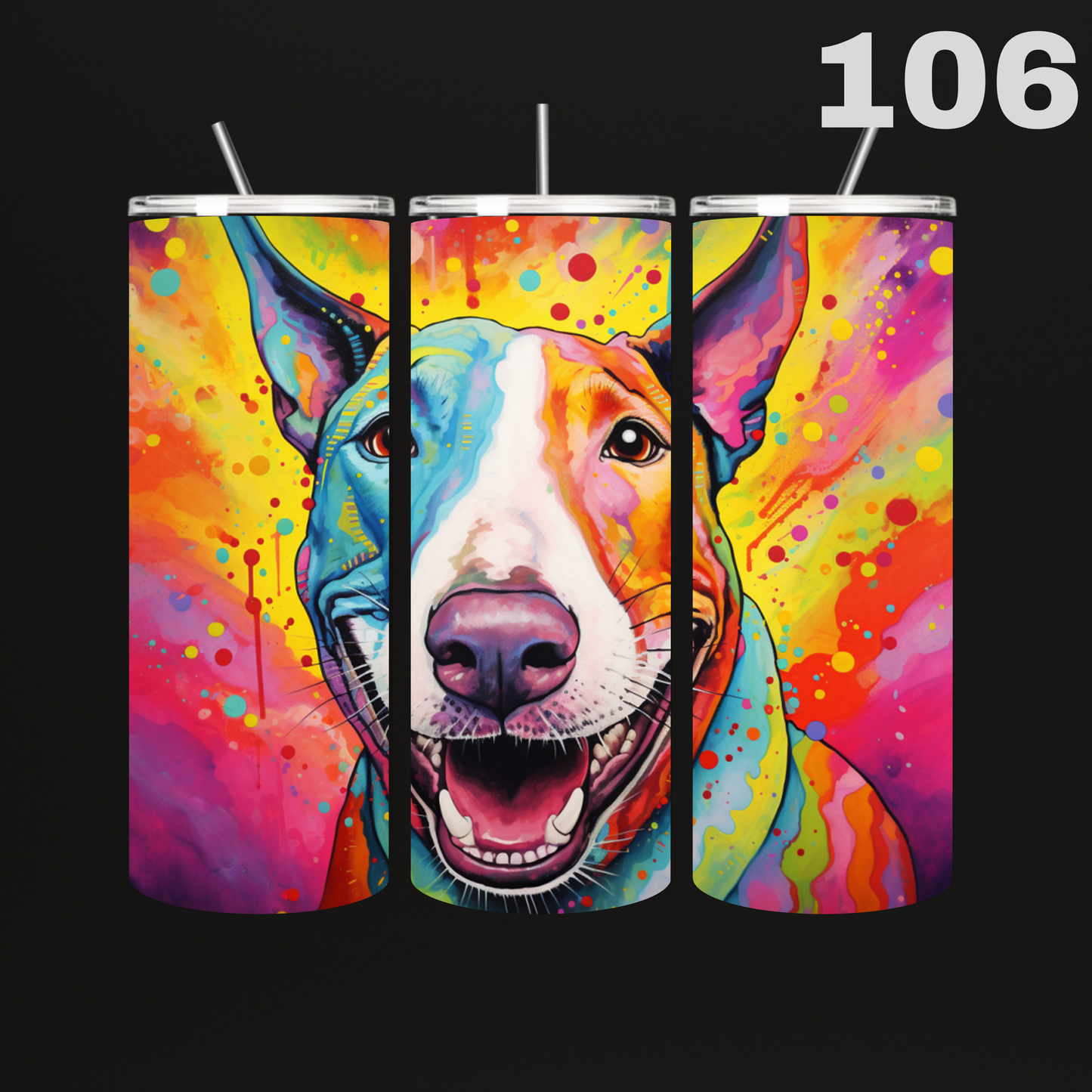 Tumbler Hond Aquarel