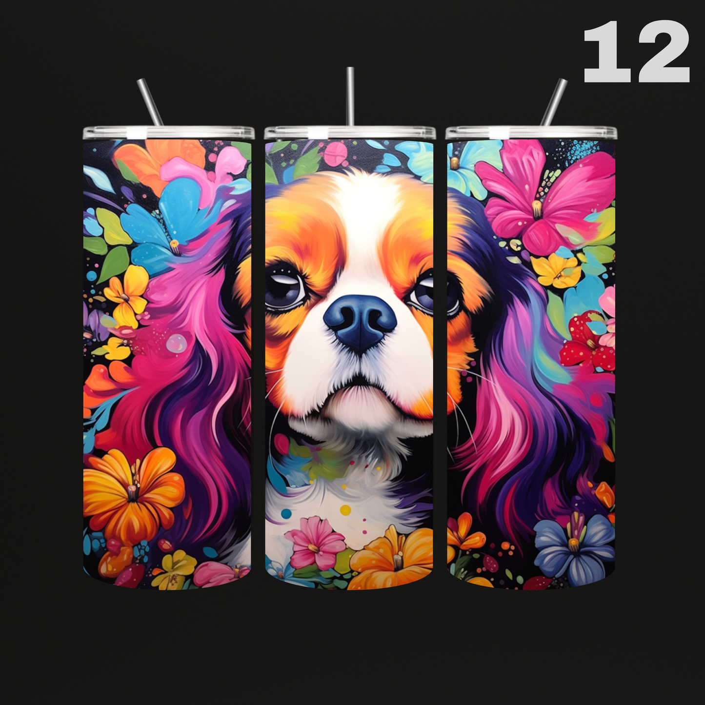 Tumbler Hond Aquarel