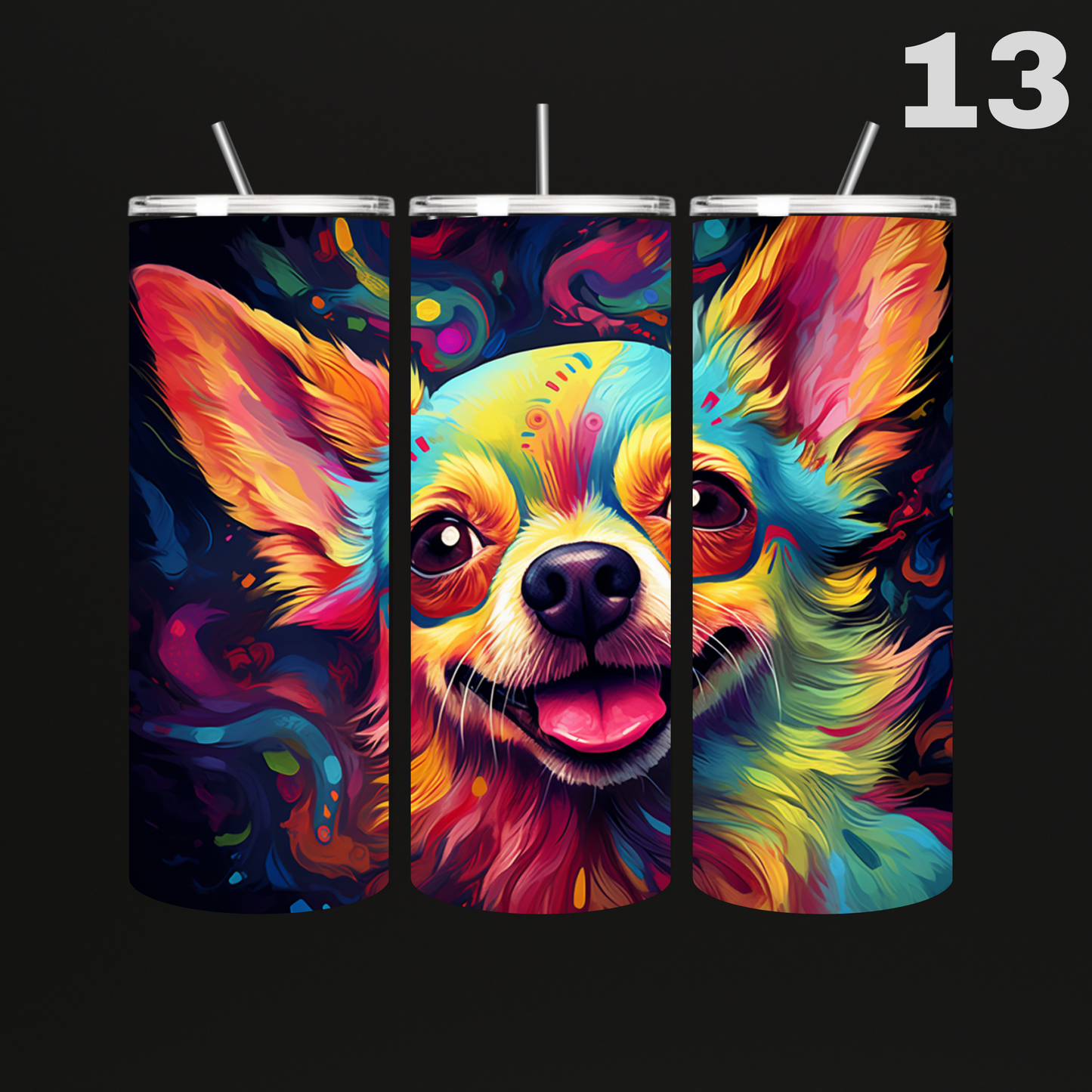 Tumbler Hond Aquarel