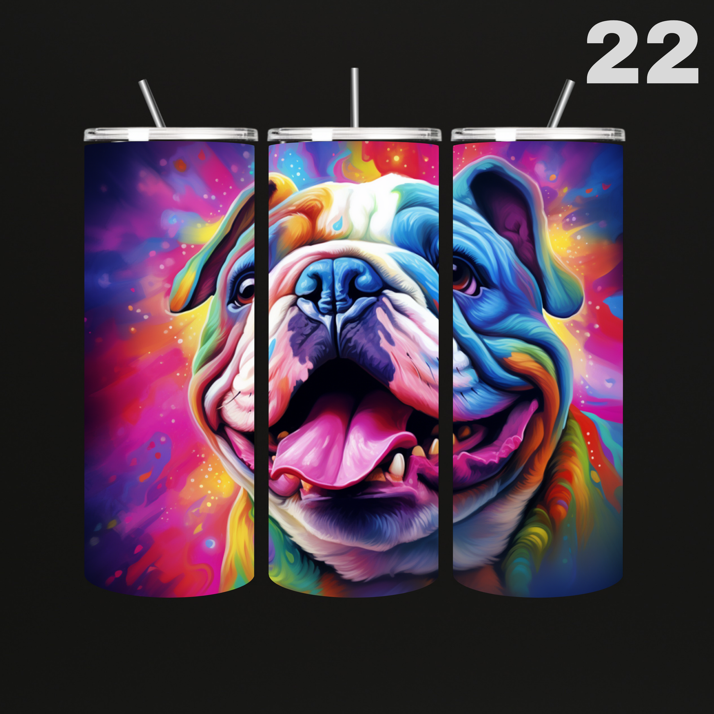 Tumbler Hond Aquarel