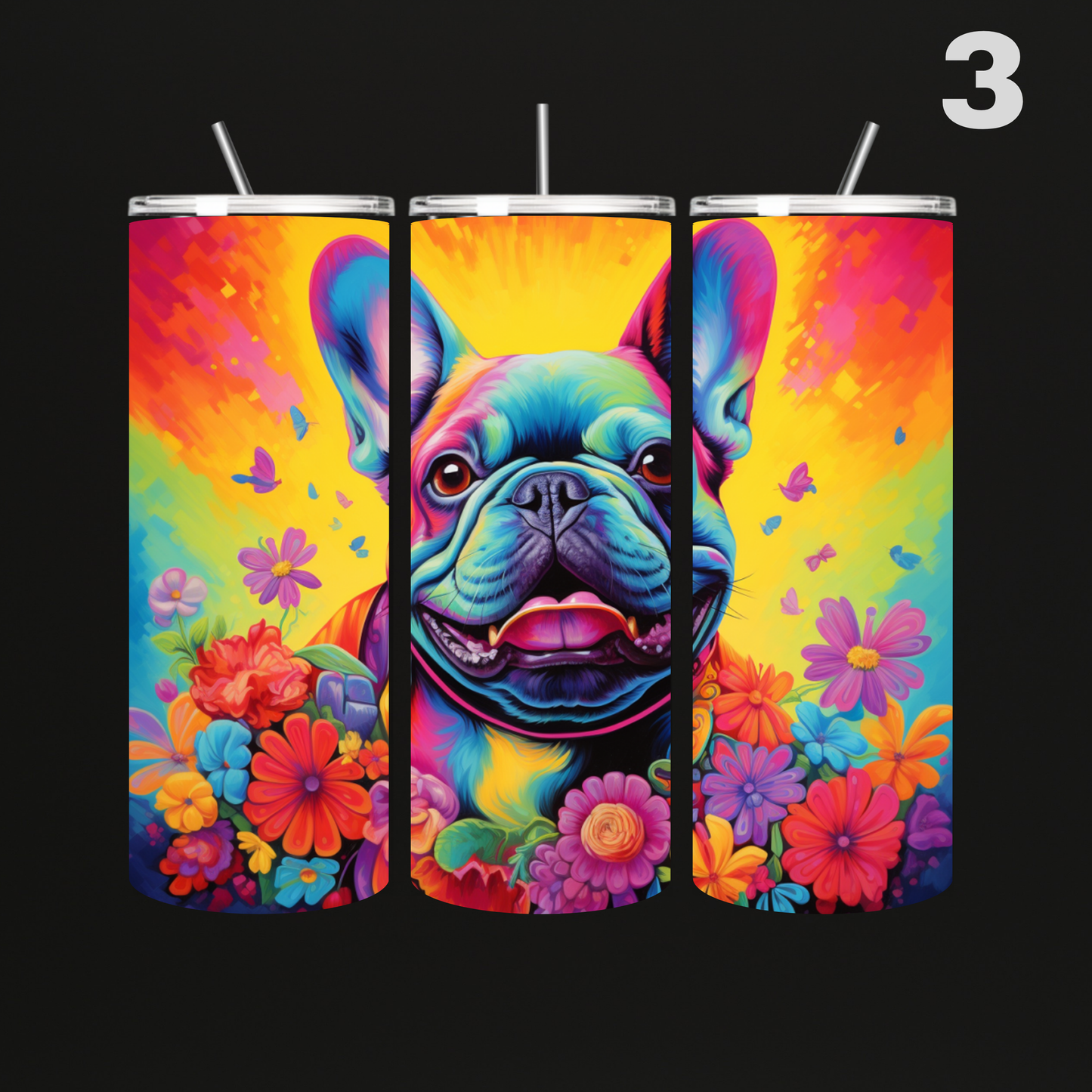 Tumbler Hond Aquarel