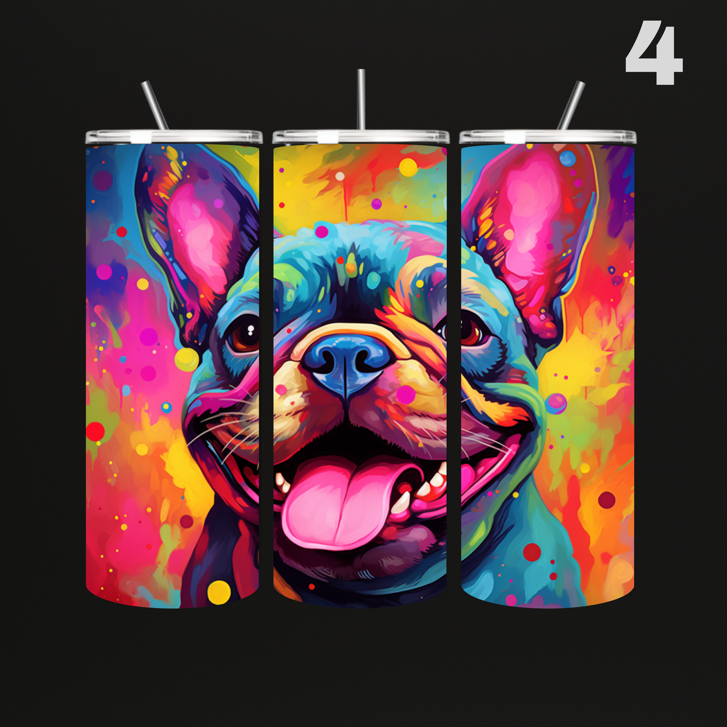 Tumbler Hond Aquarel