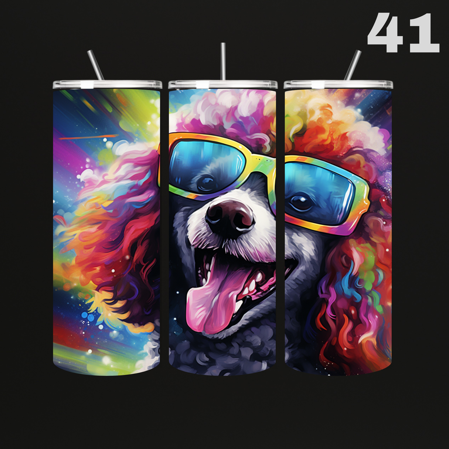 Tumbler Hond Aquarel