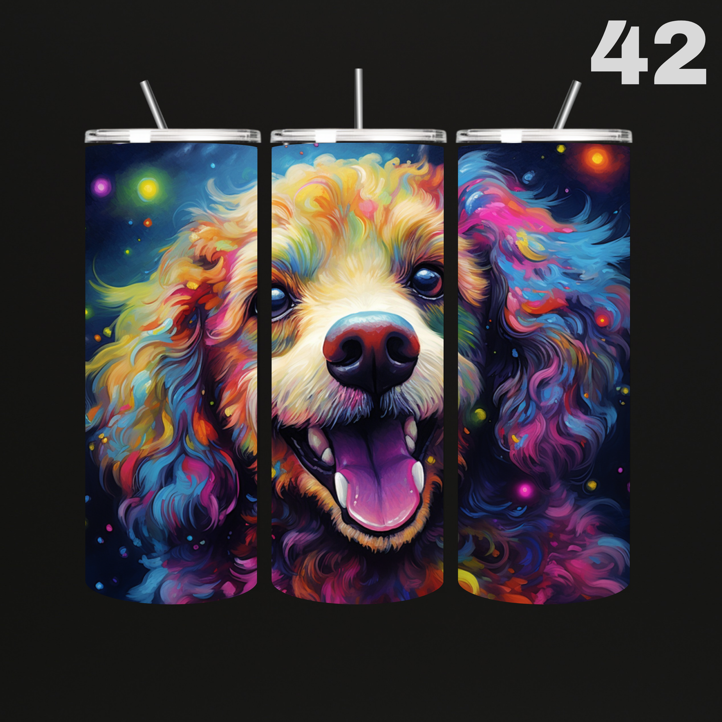 Tumbler Hond Aquarel