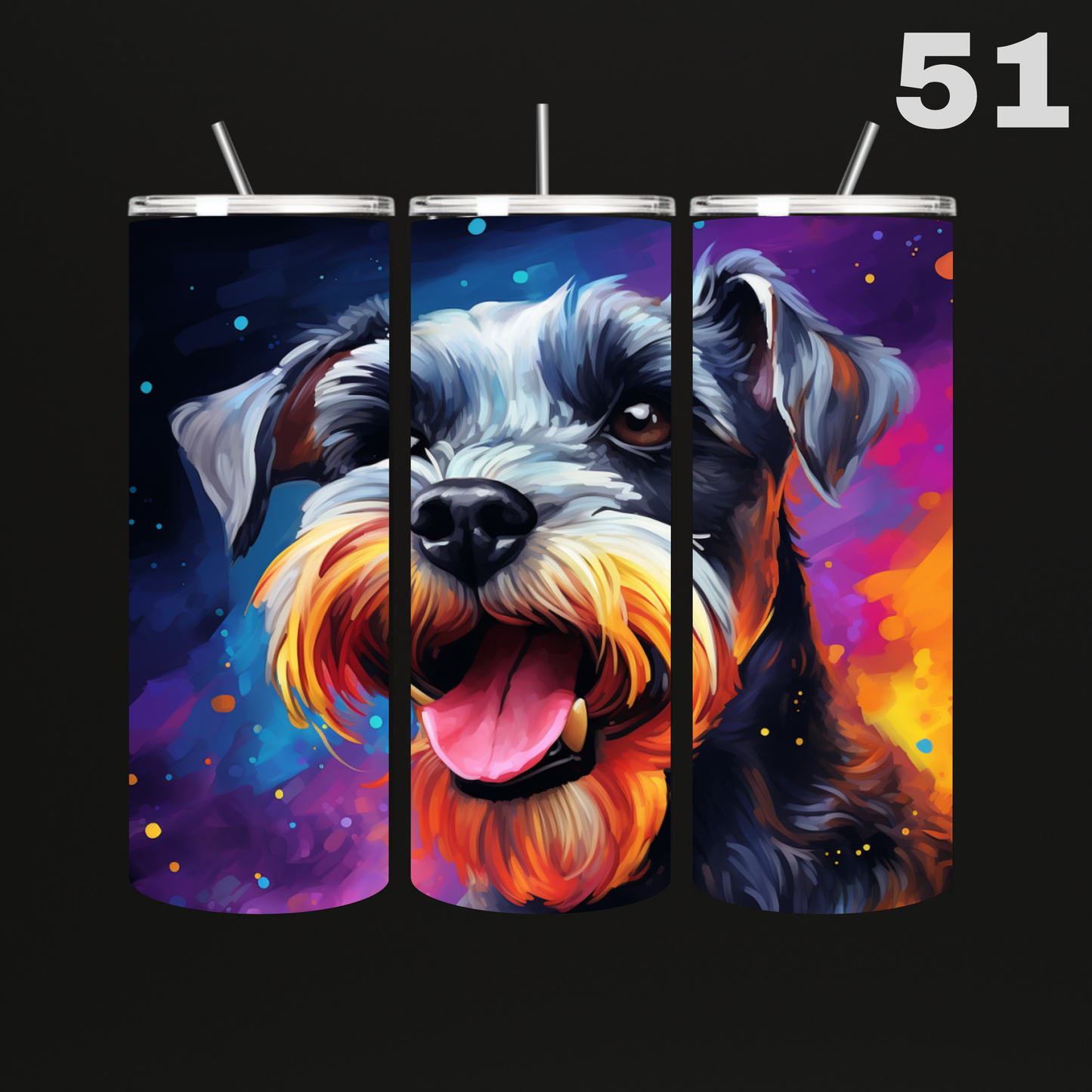 Tumbler Hond Aquarel