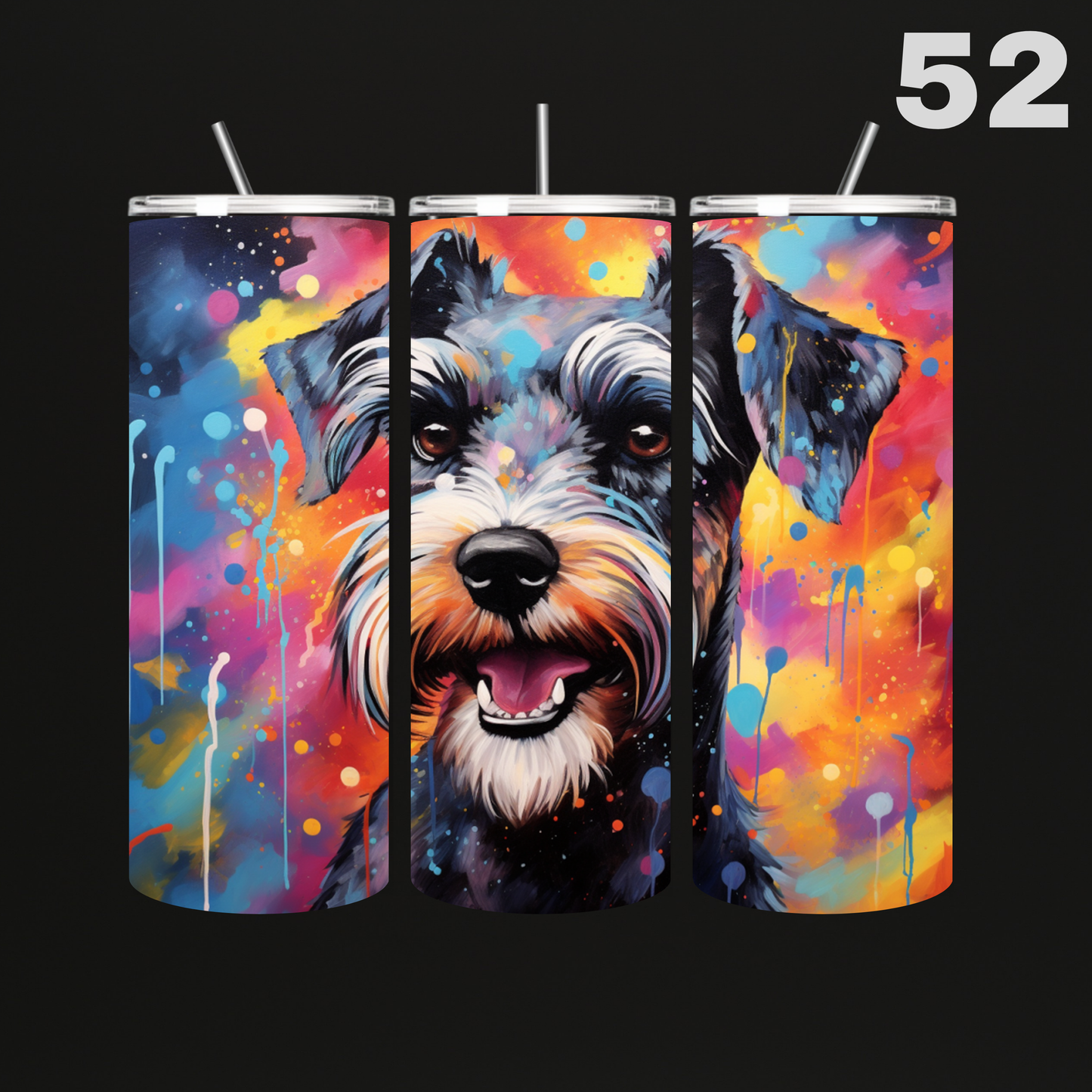 Tumbler Hond Aquarel