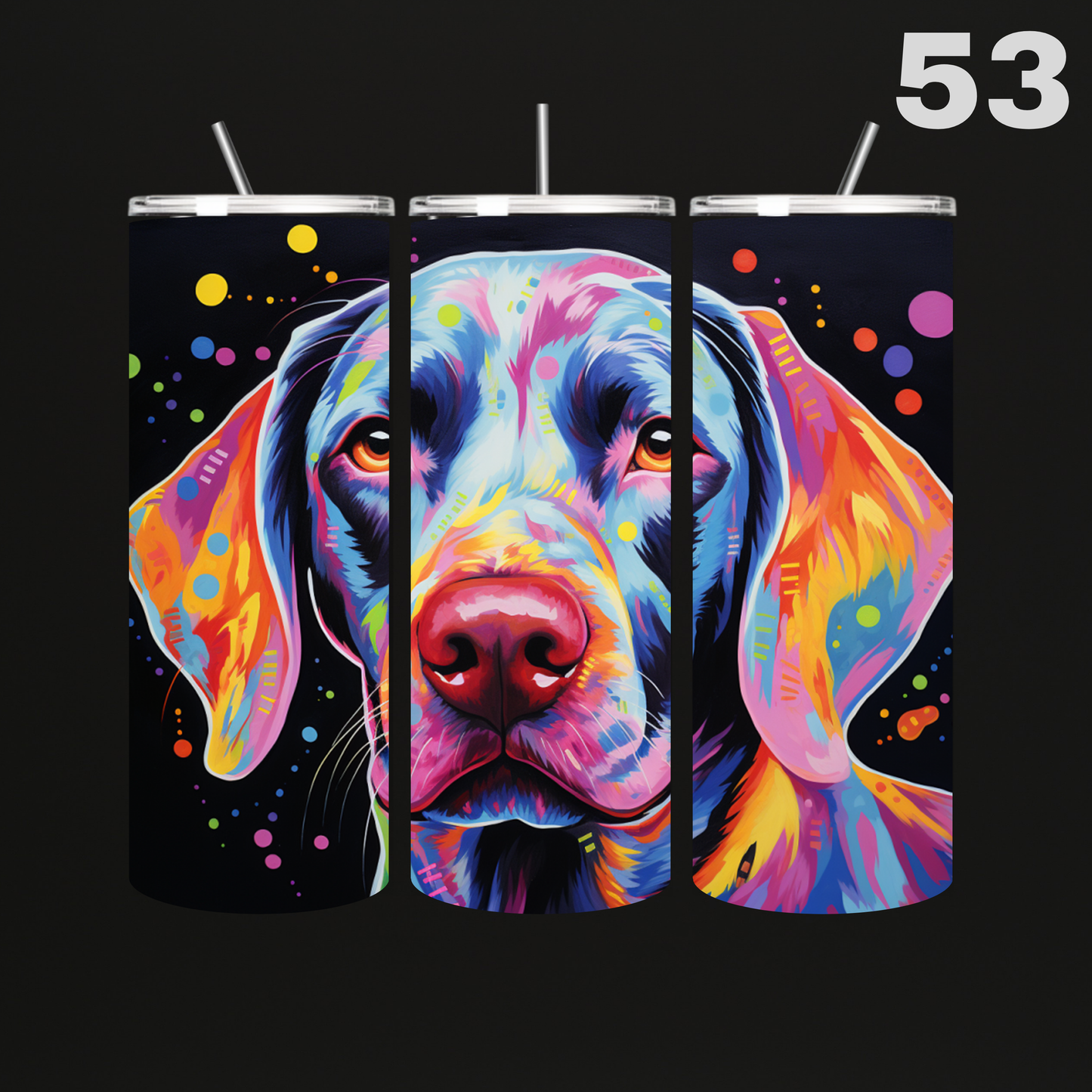 Tumbler Hond Aquarel