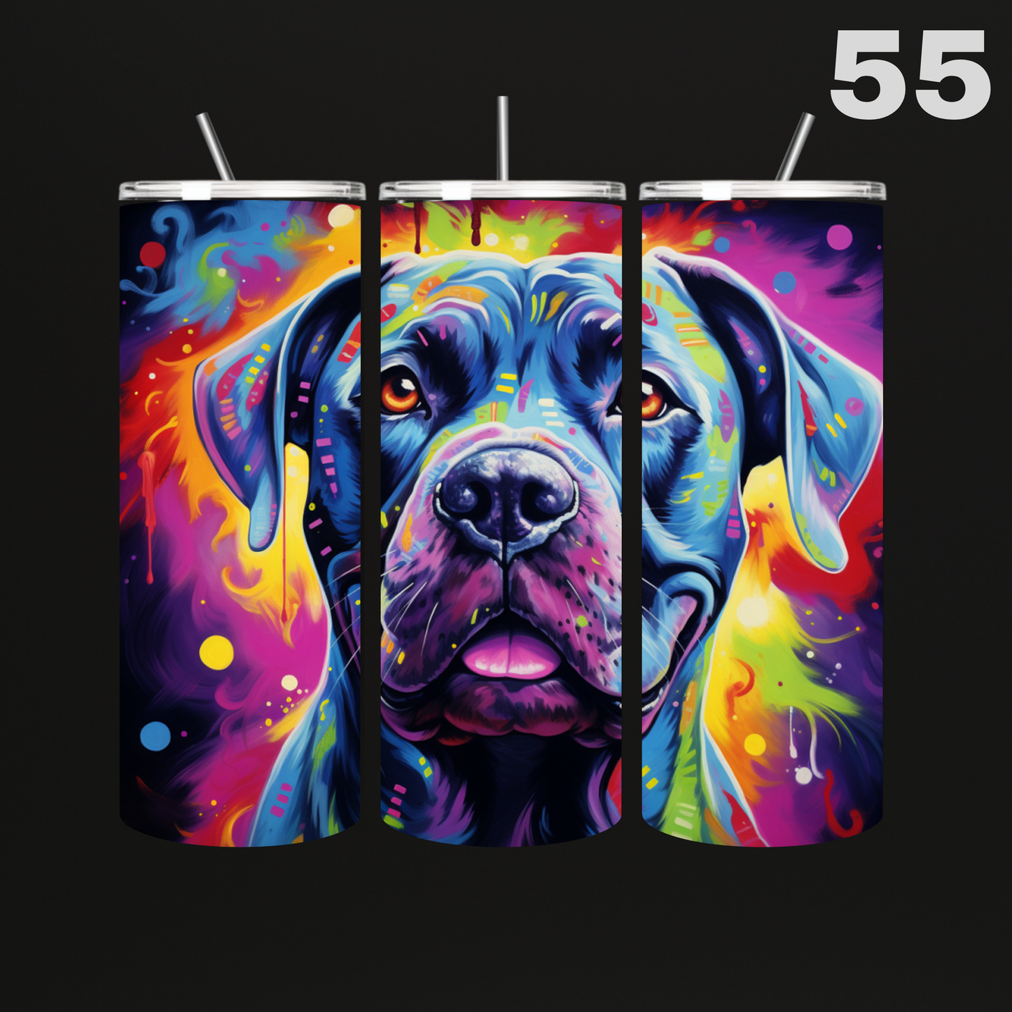 Tumbler Hond Aquarel