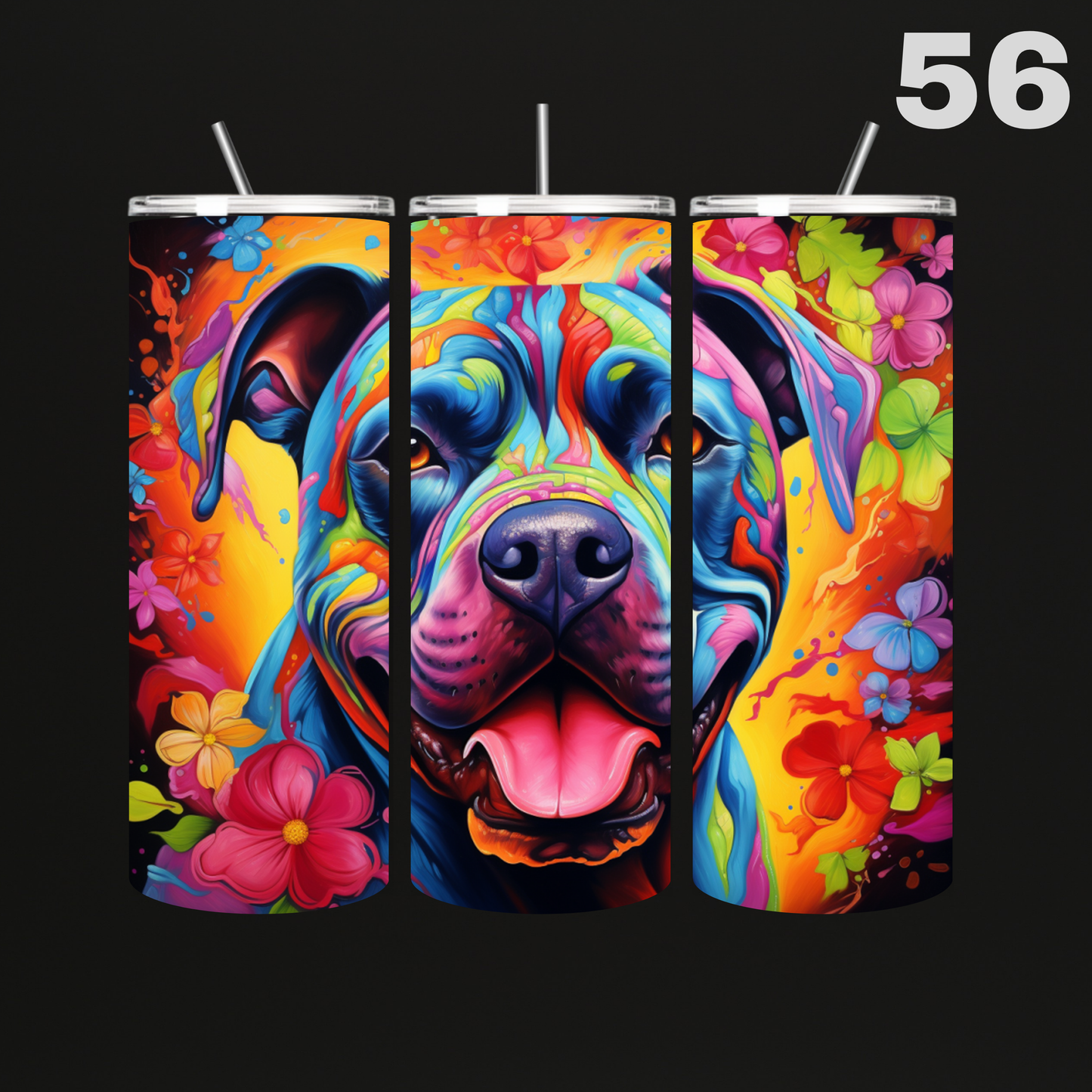 Tumbler Hond Aquarel