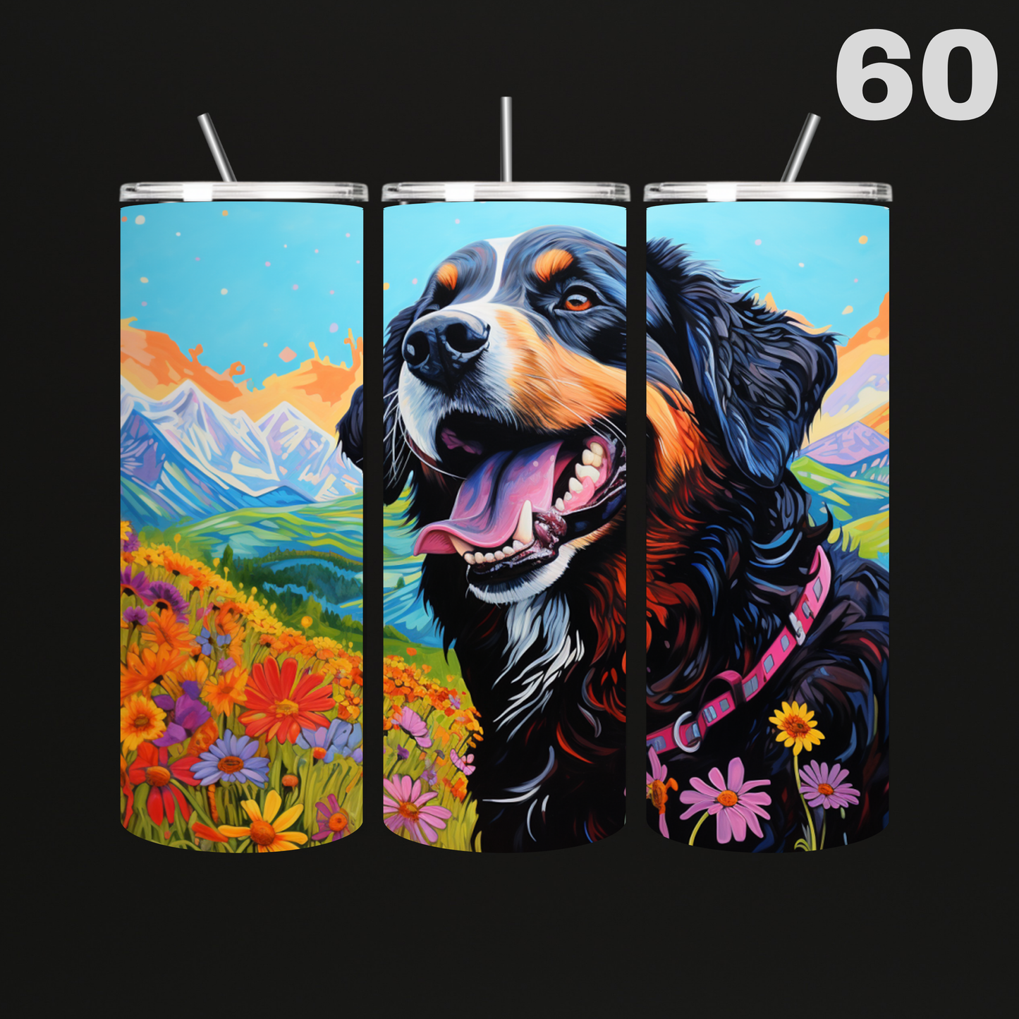 Tumbler Hond Aquarel