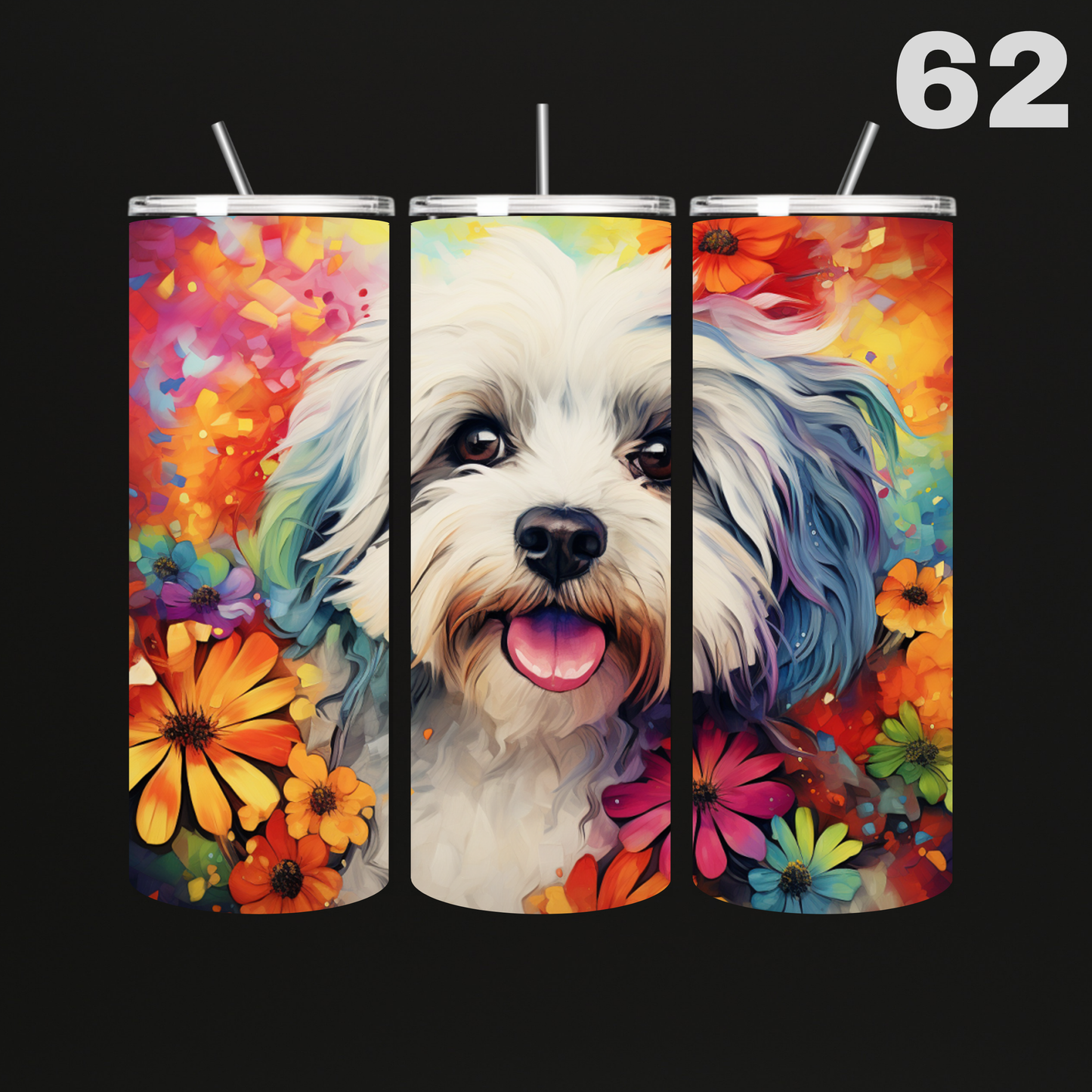 Tumbler Hond Aquarel