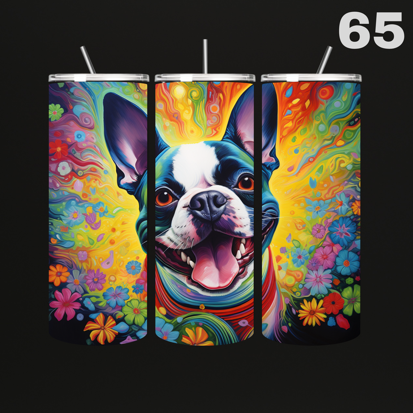 Tumbler Hond Aquarel