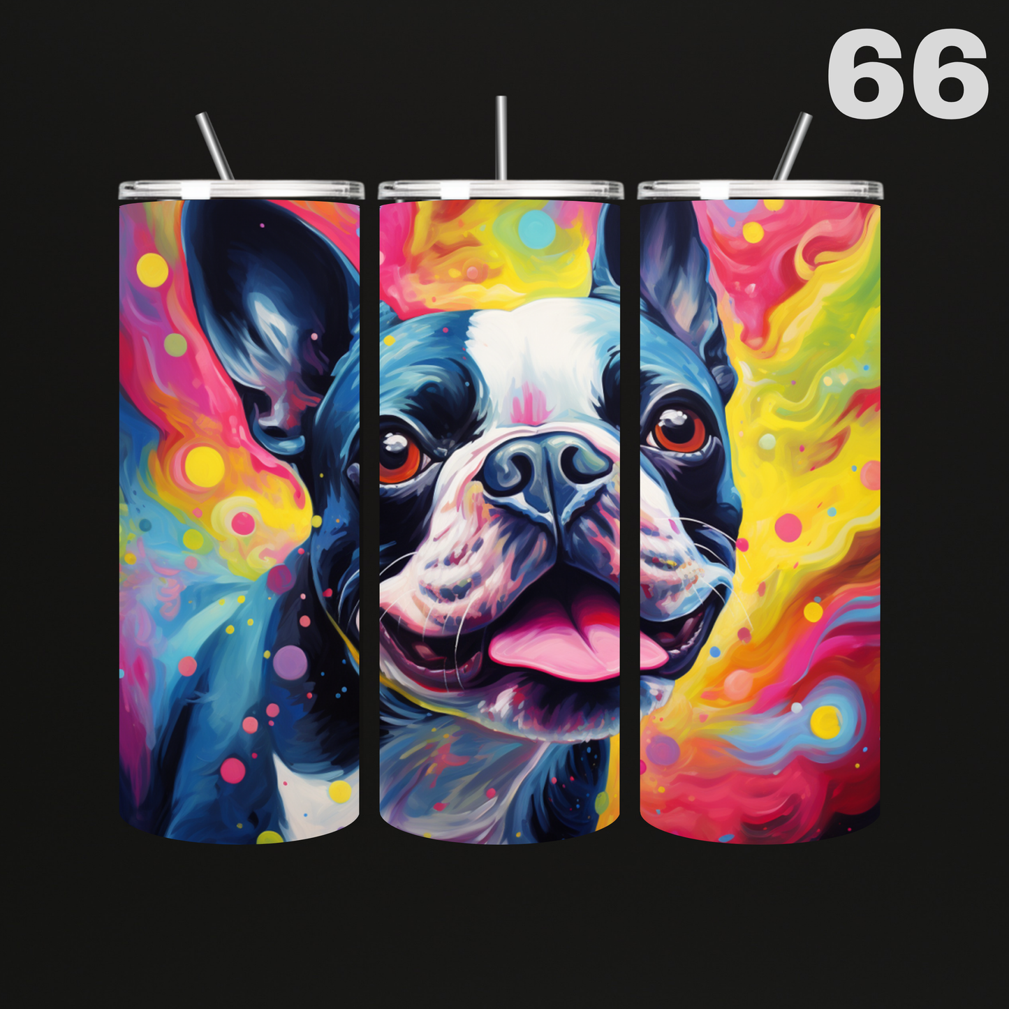 Tumbler Hond Aquarel